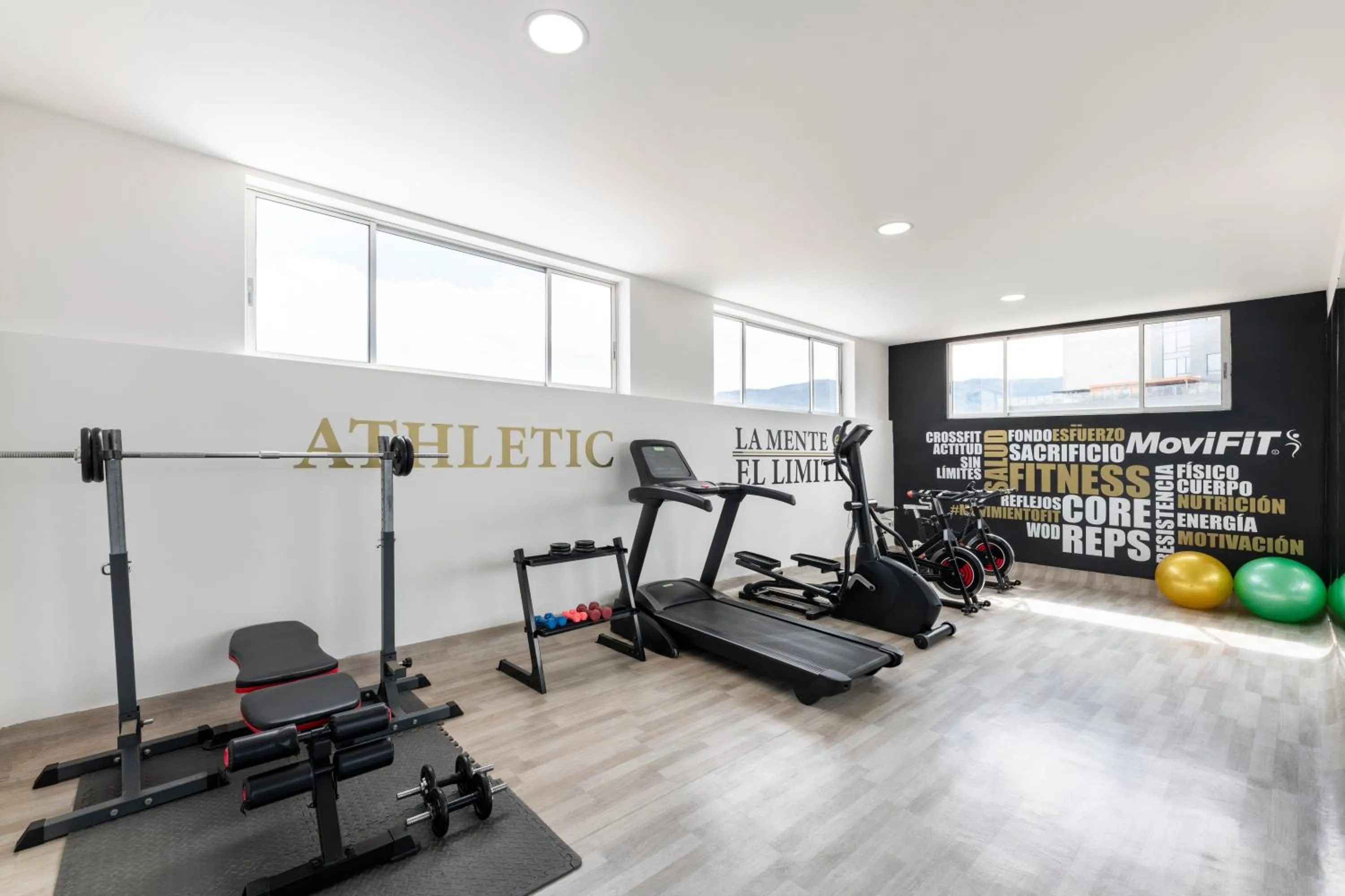 Fitness centre/facilities in Hotel Andes Plaza