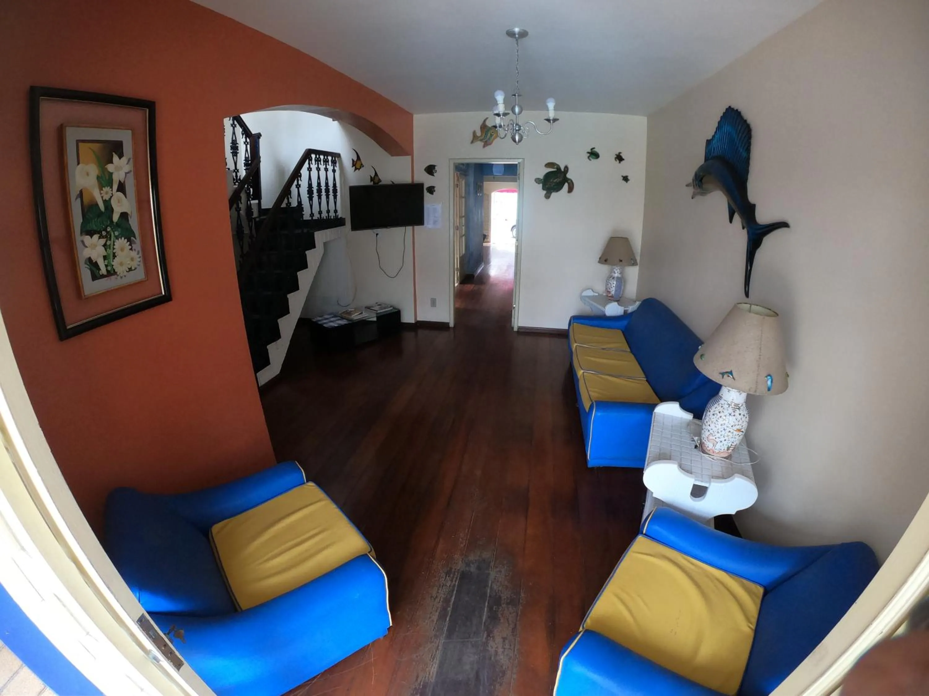 Living room, Bed in Pousada Portal do Mar