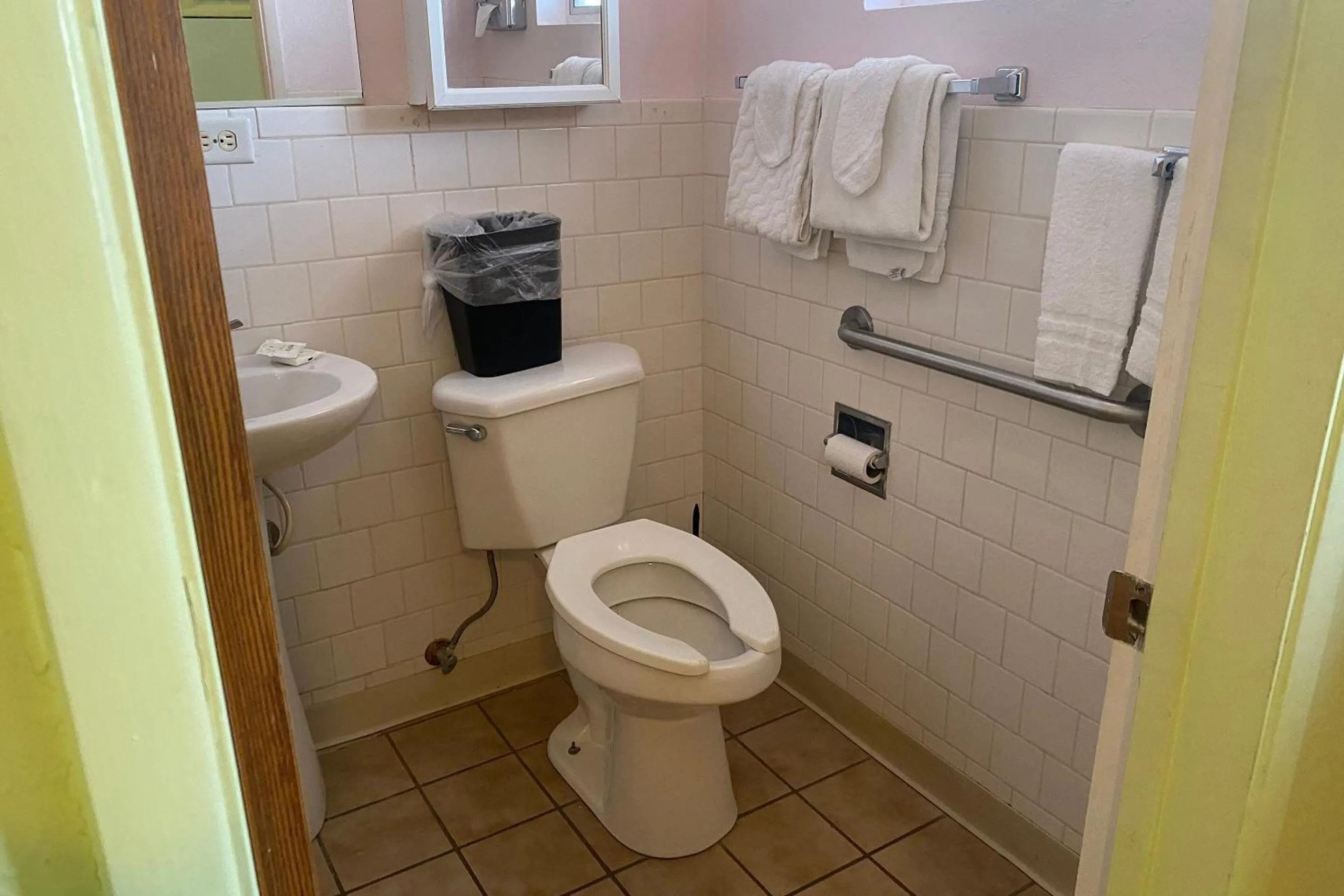 Bathroom in OYO Hotel Yuma AZ Desert Grove