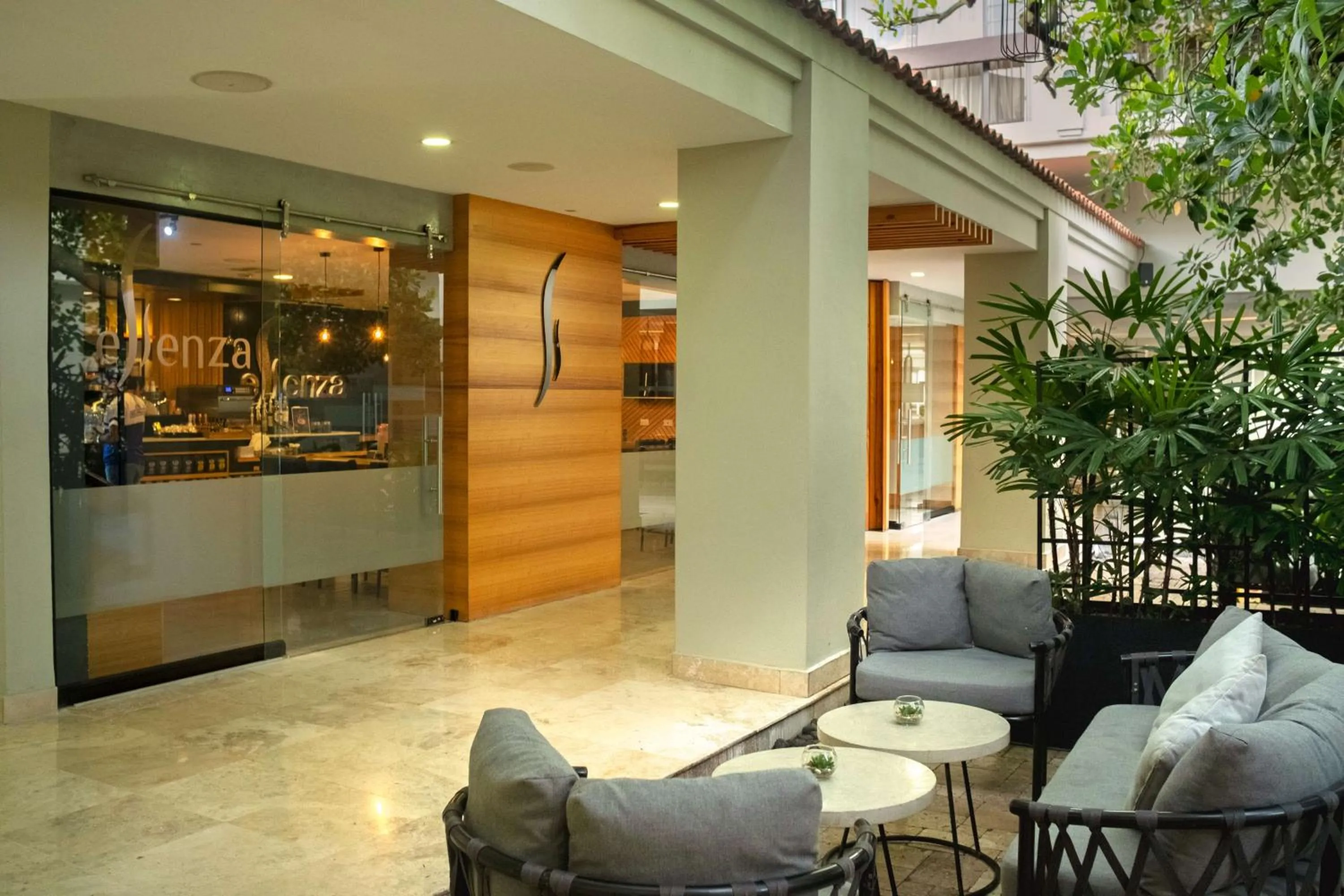 Patio in Crowne Plaza San Salvador, an IHG Hotel