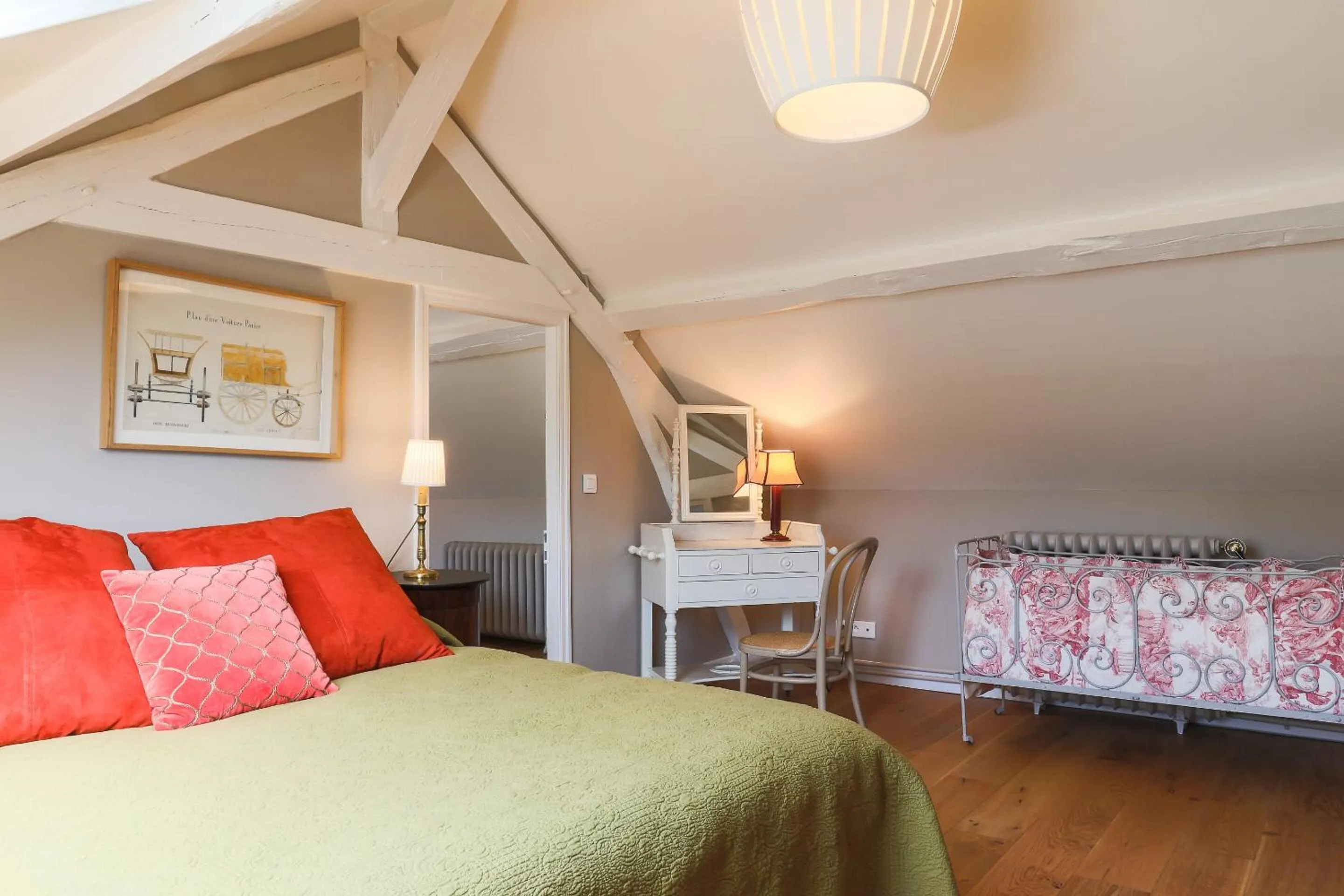 Bedroom, Bed in Gîte des Ecuries d'Hodebert