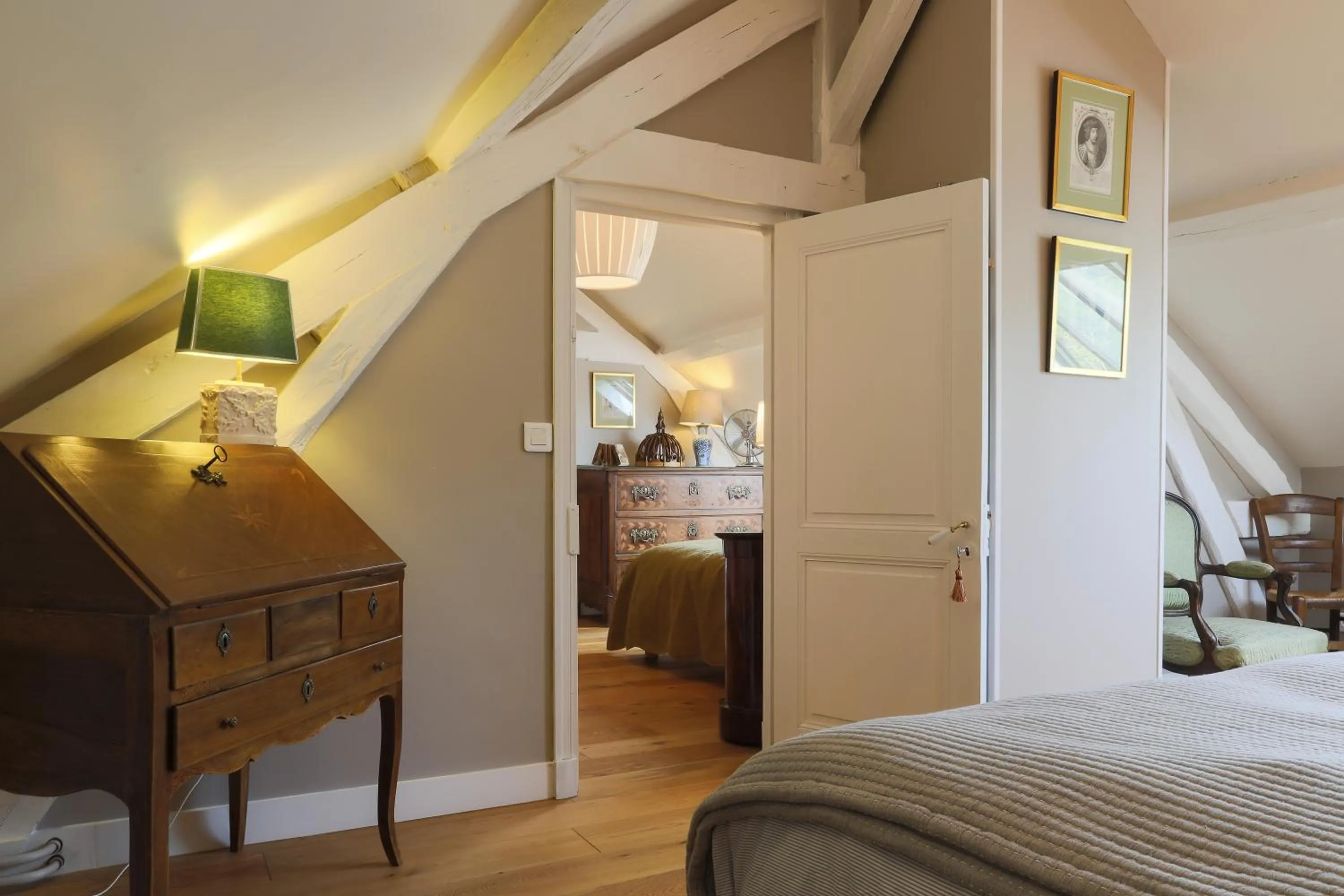 Bedroom, Bed in Gîte des Ecuries d'Hodebert