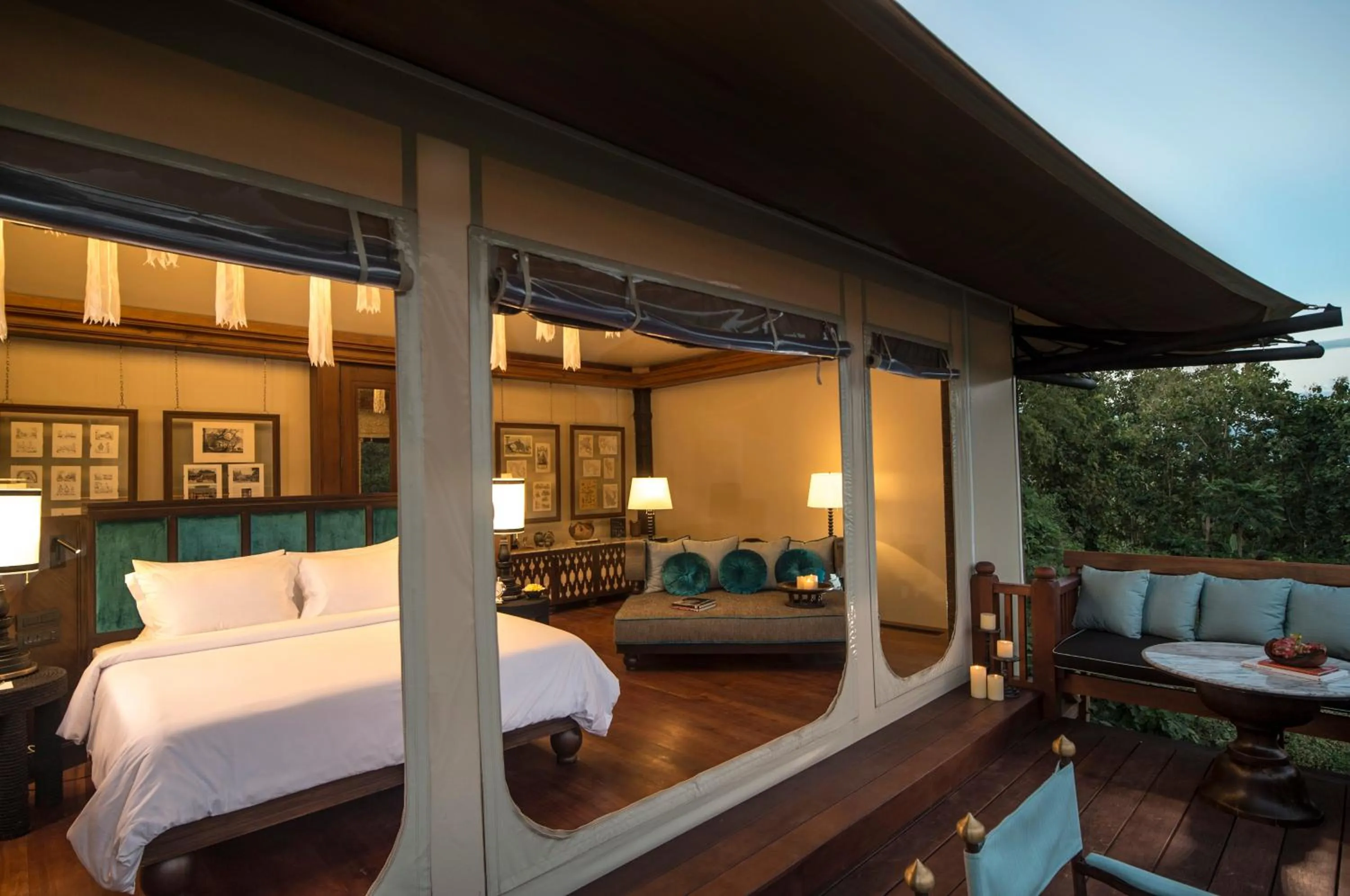 Bed in Rosewood Luang Prabang