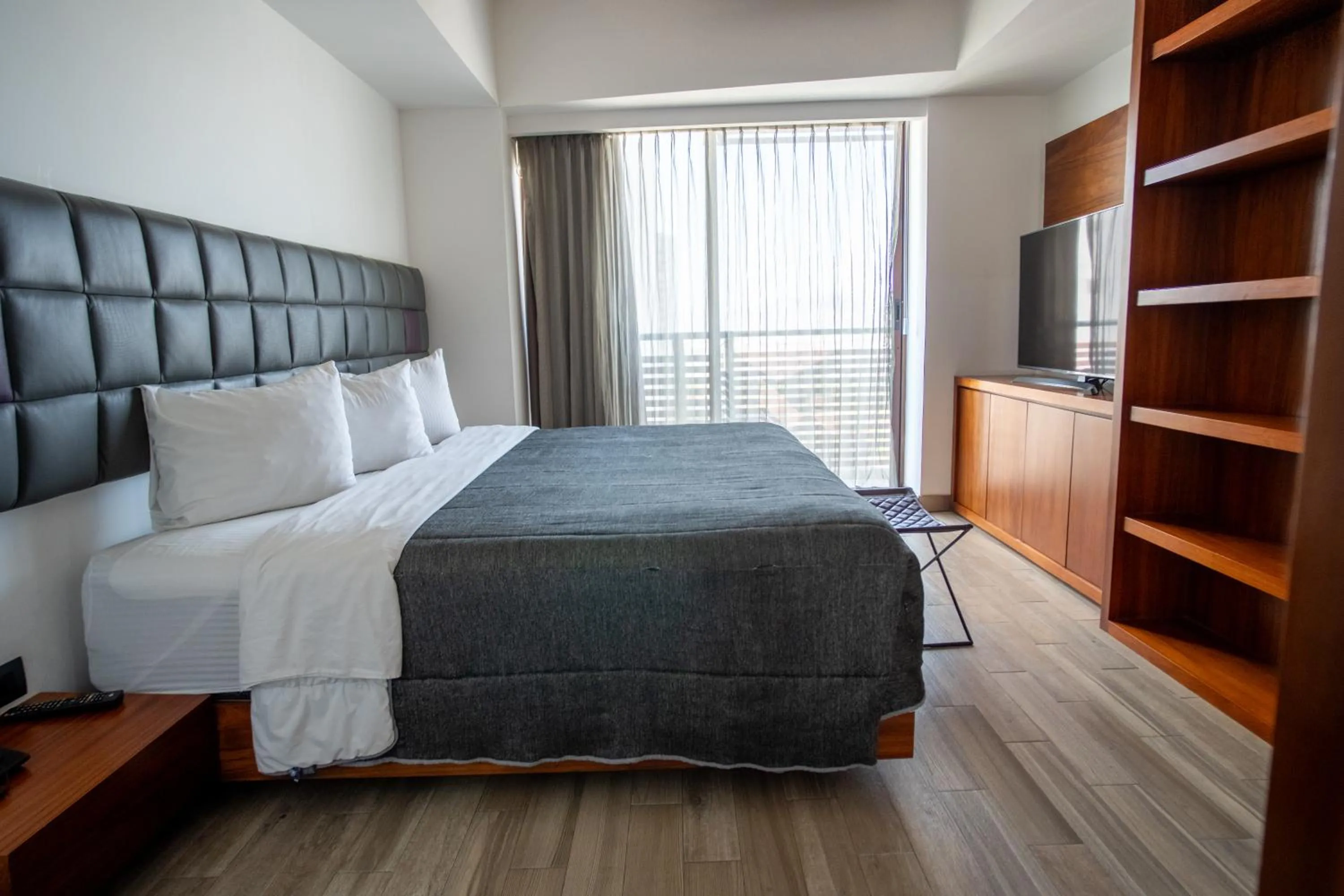 Bed in Sonata Hotel Puebla Angelópolis Distrito Sonata