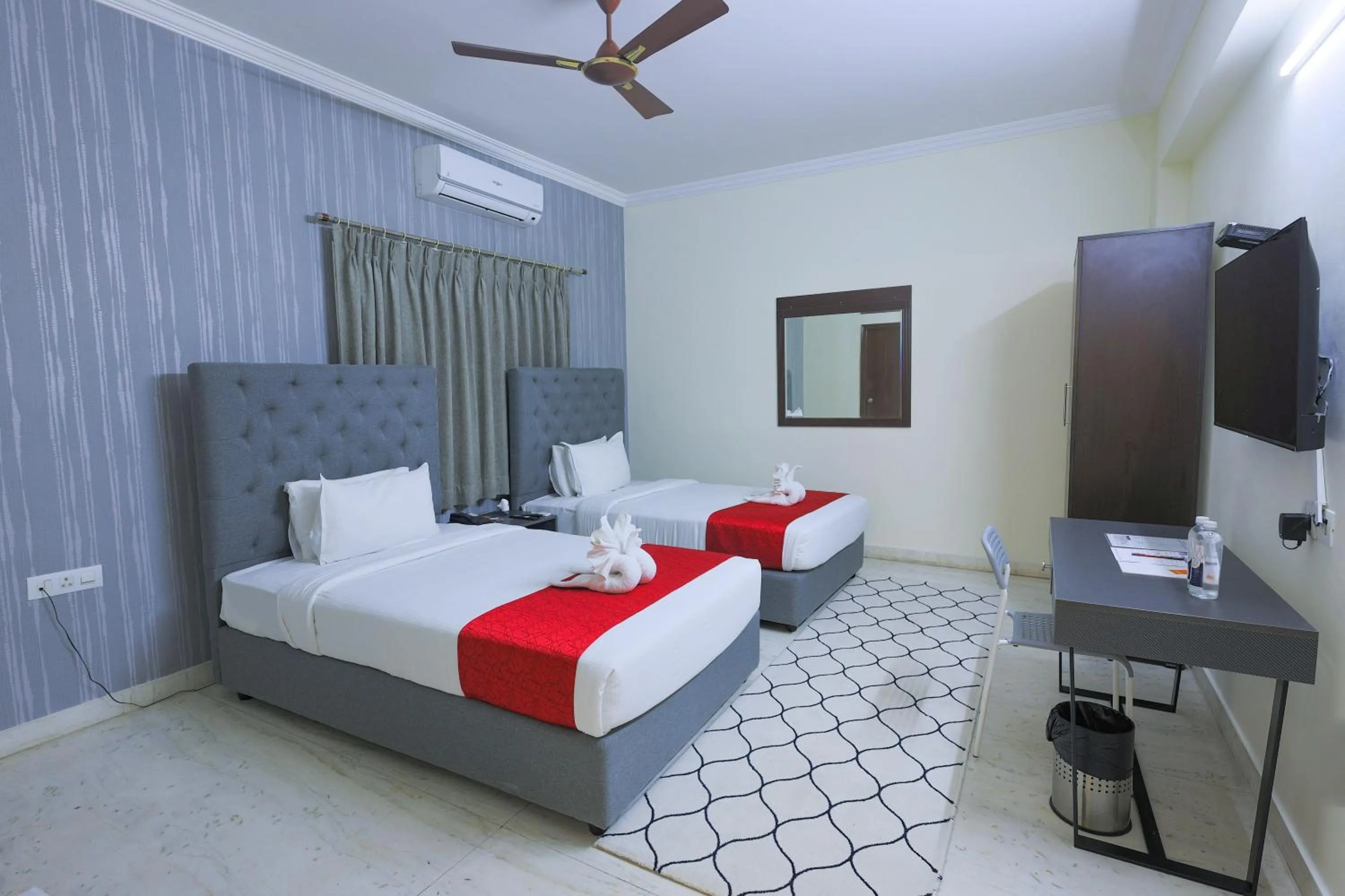 Bedroom, Bed in Hotel Athome & Serviced Apartments by Deccan Serai Hotels