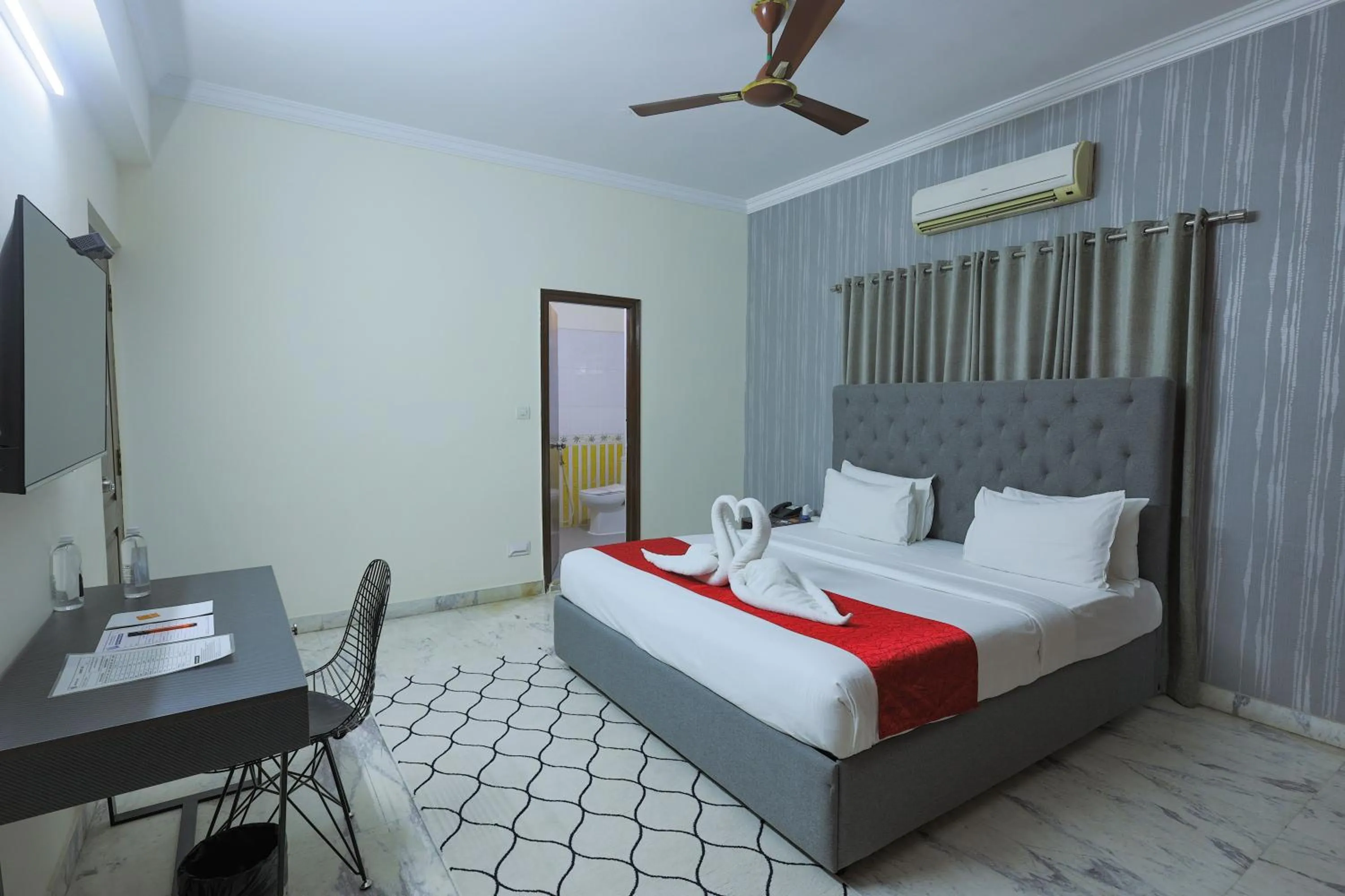 Bedroom, Bed in Hotel Athome & Serviced Apartments by Deccan Serai Hotels