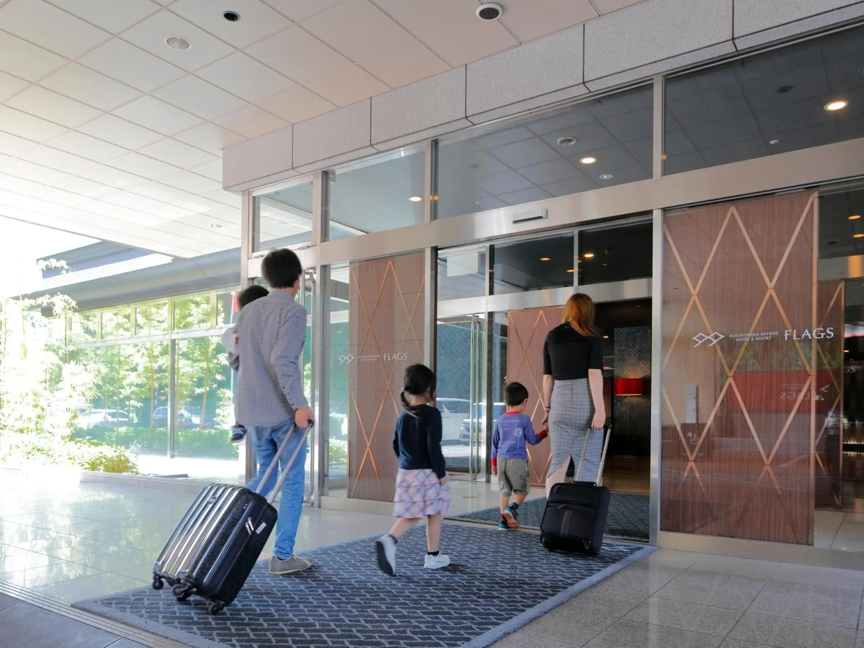 Facade/entrance in Hotel Flags Kuju Kusima Facade/entrance in Hotel Flags Kuju Kusima