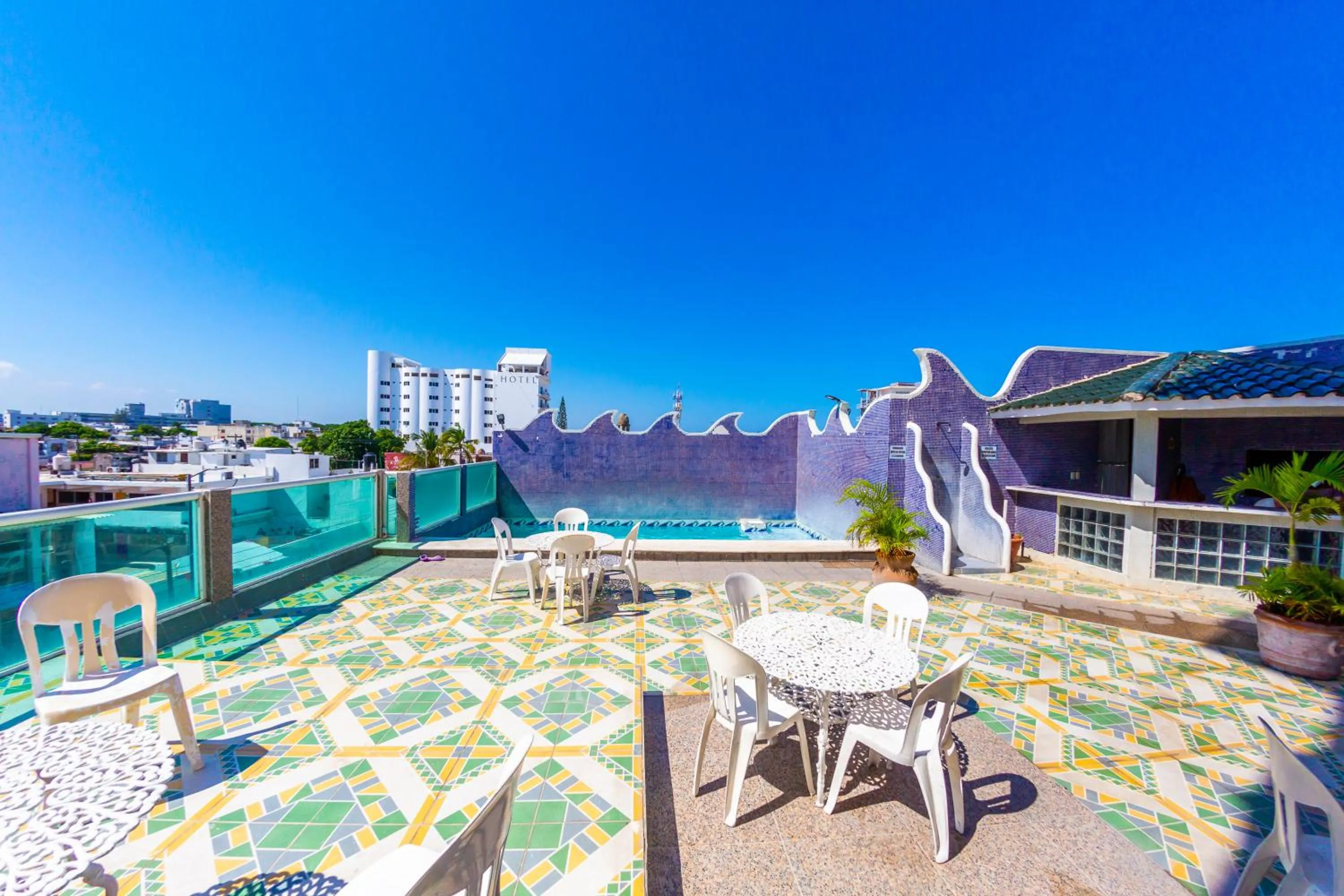 Patio in Hotel Ziami