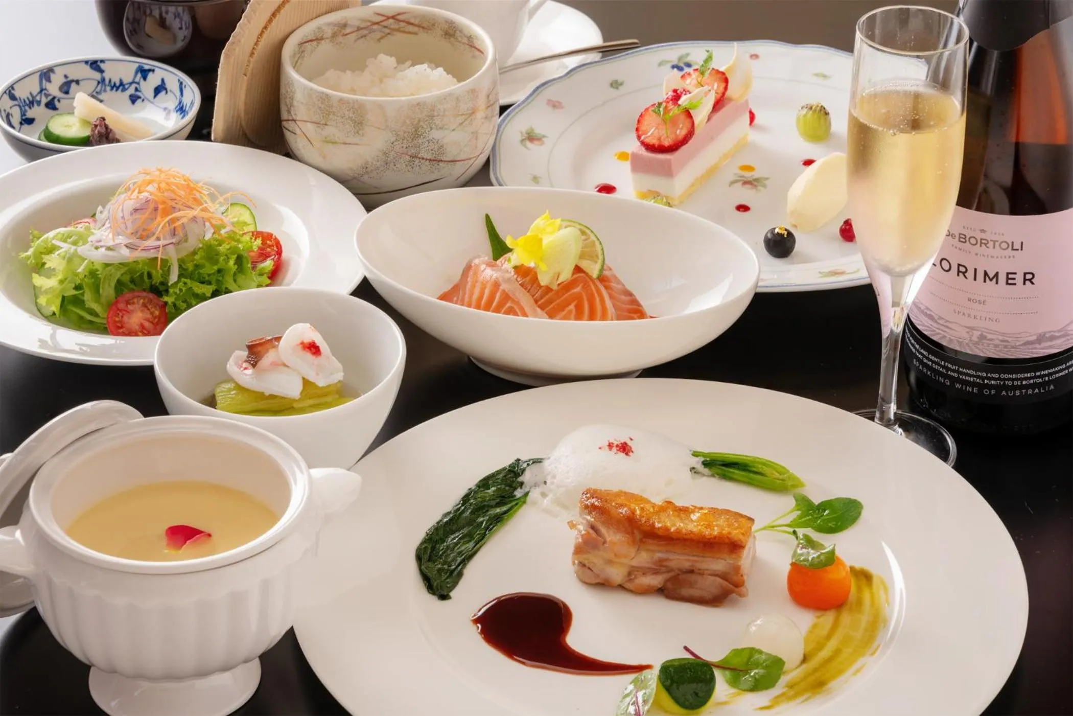 Dinner in Tokushima Grandvrio Hotel