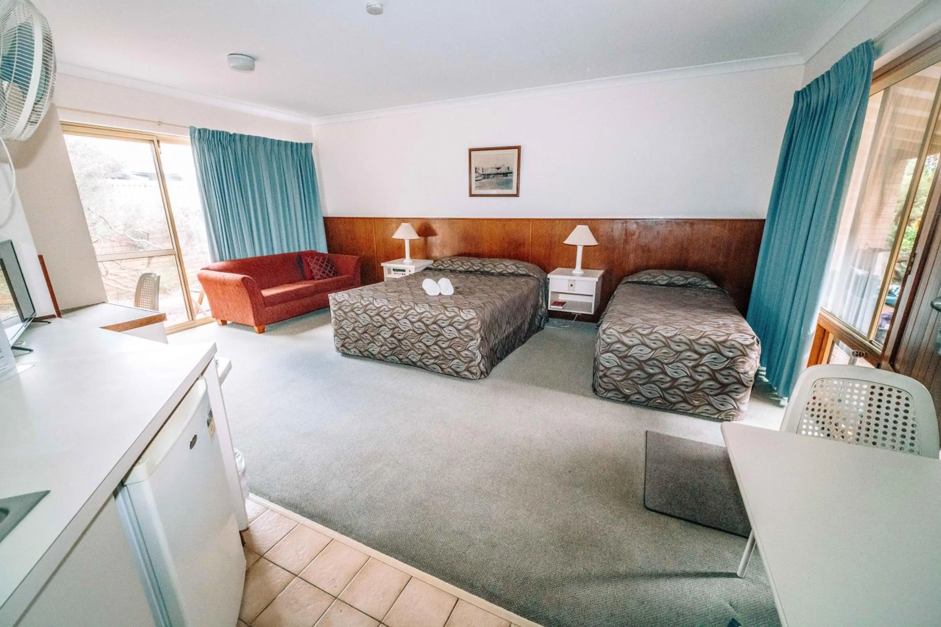 Bed in Augusta's Georgiana Molloy Motel