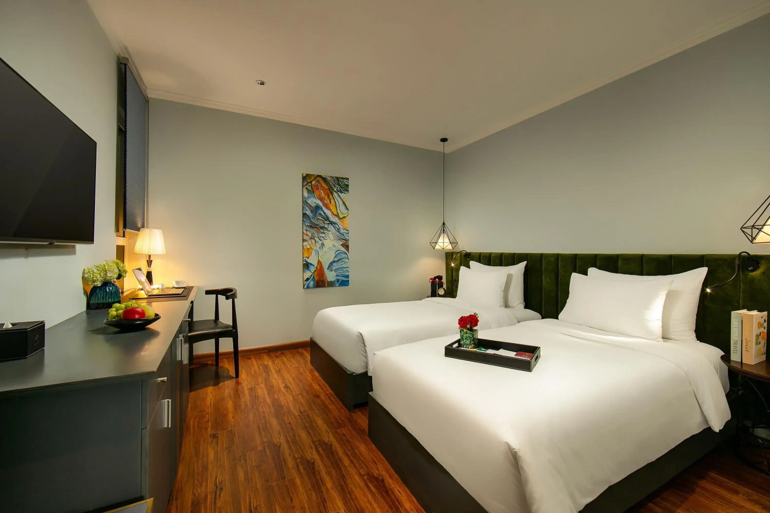 Bed in La Mejor Hotel & Sky Bar Bed in La Mejor Hotel & Sky Bar