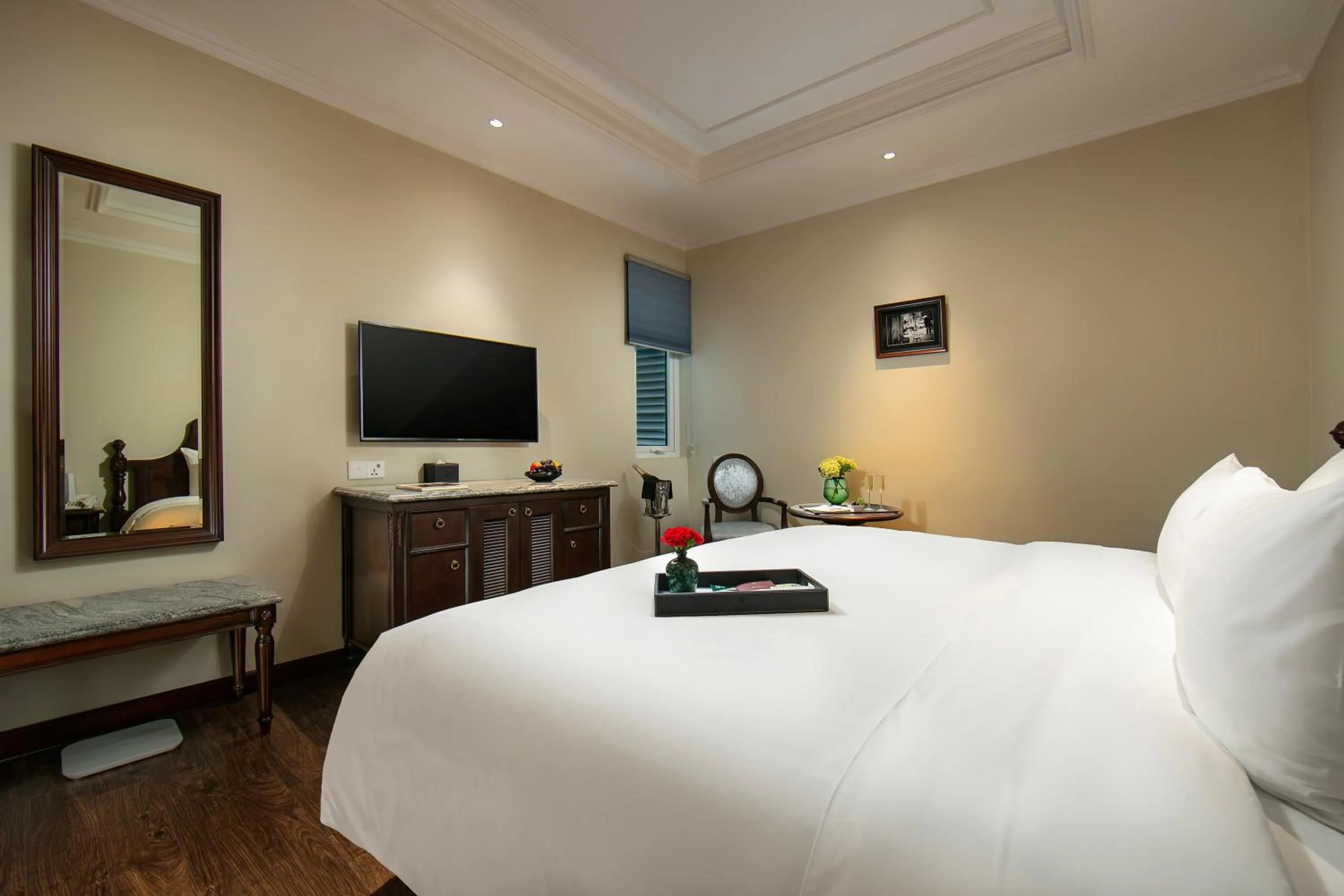 Bed in La Mejor Hotel & Sky Bar