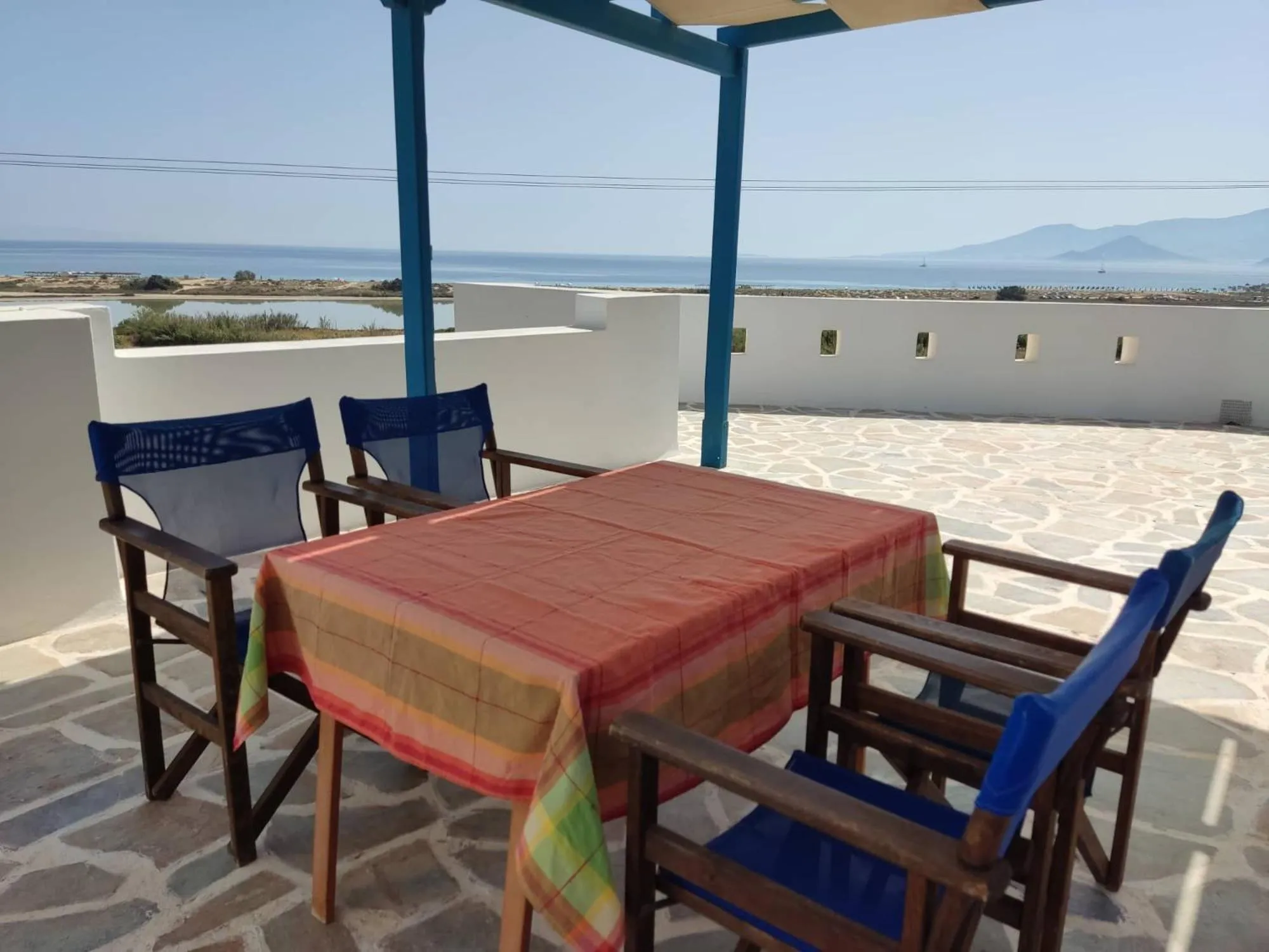 Balcony/Terrace in Koulas Pension - Red Lake