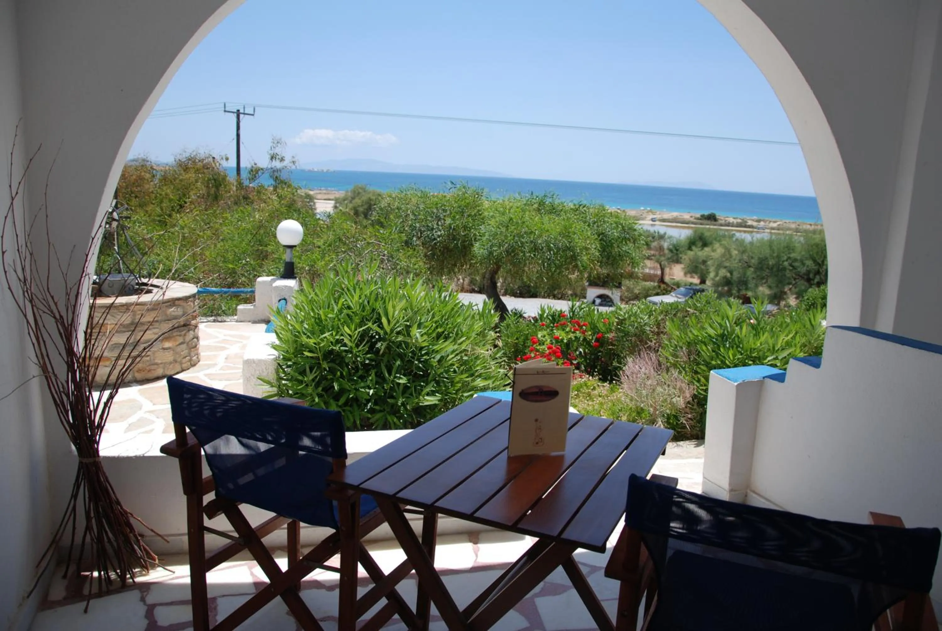 Balcony/Terrace in Koulas Pension - Red Lake
