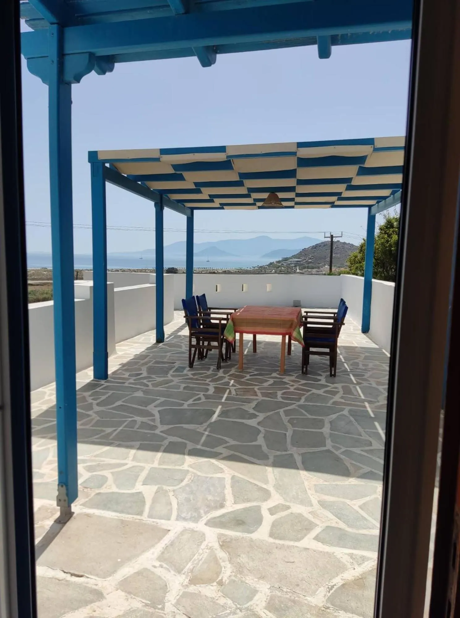 Balcony/Terrace in Koulas Pension - Red Lake