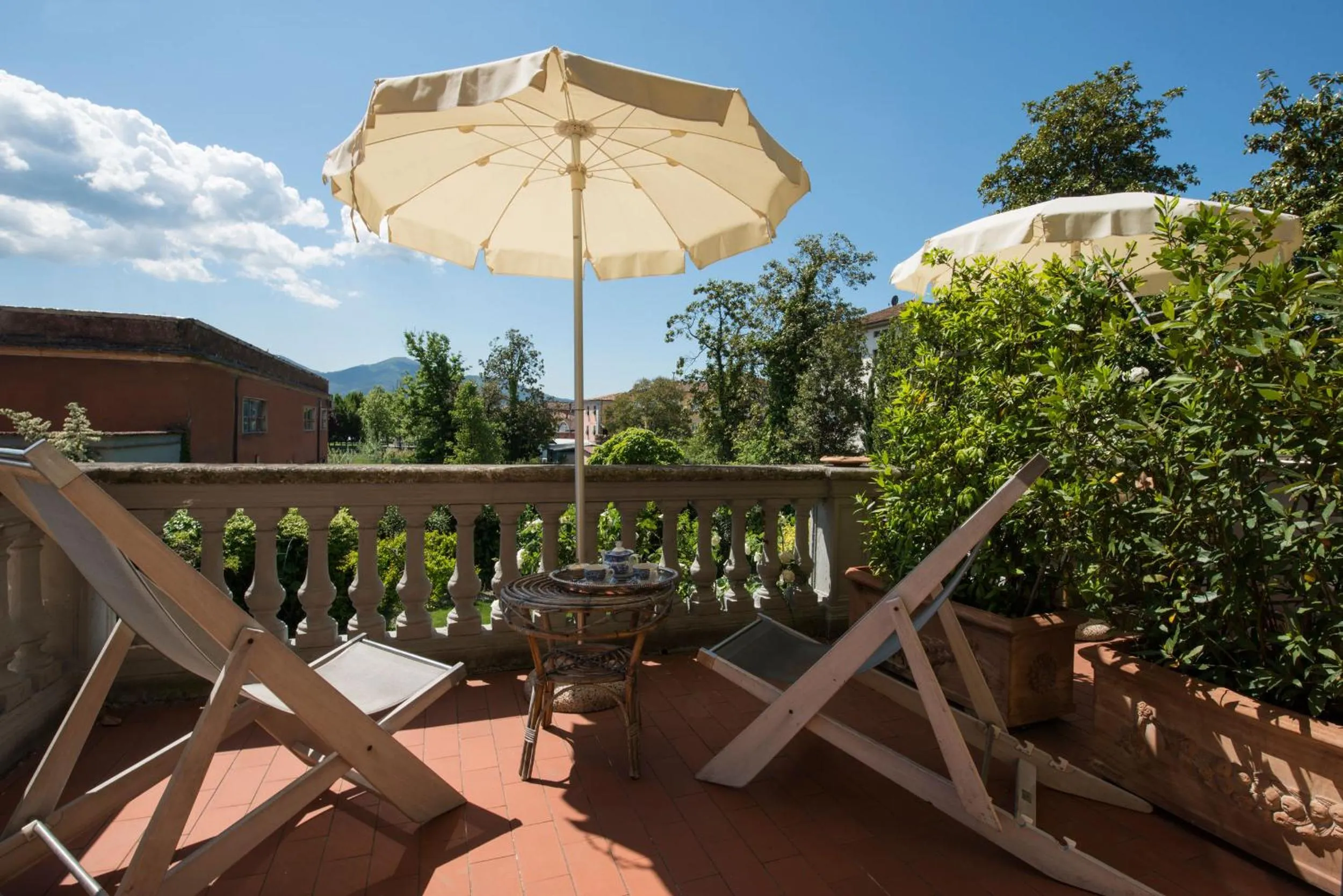 Balcony/Terrace in Al Porto Di Lucca B&B