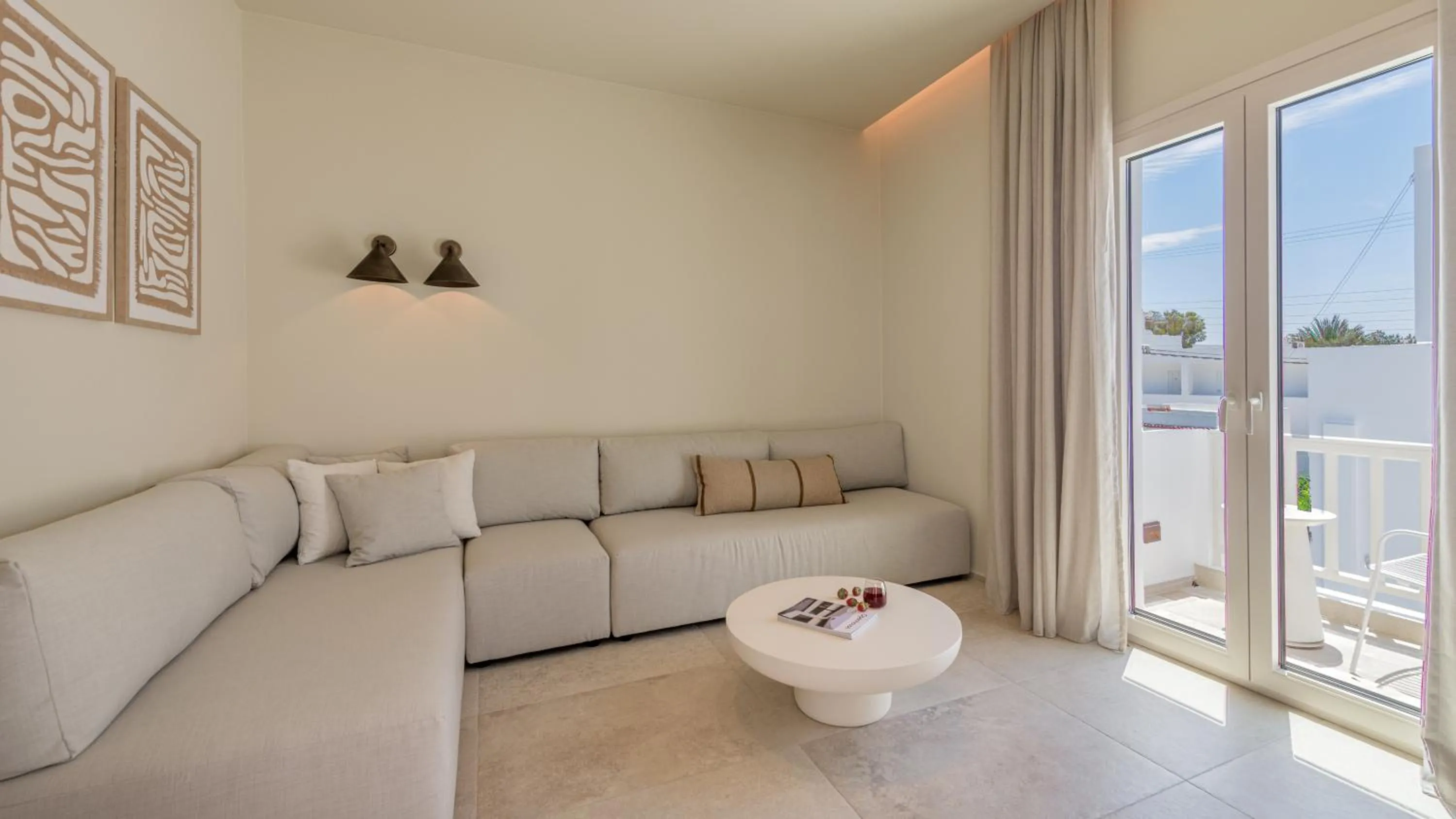 Seating area in Hotel Eleni