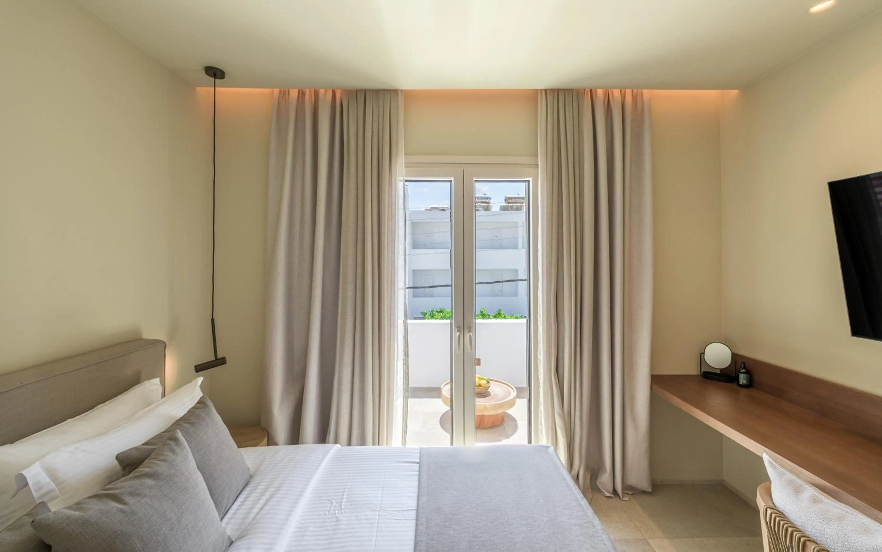 Bed in Hotel Eleni