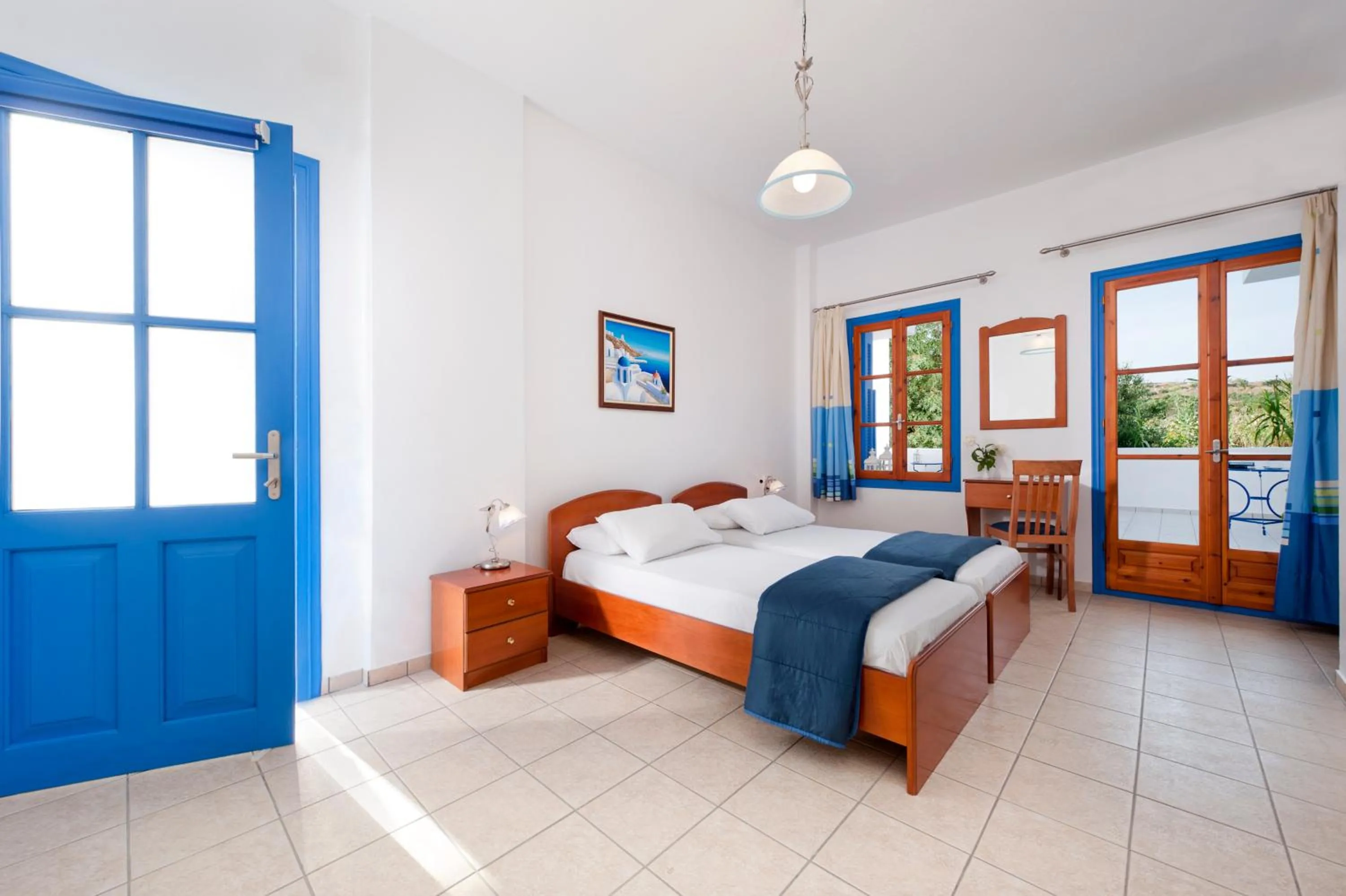 Bed in Hotel Eleni
