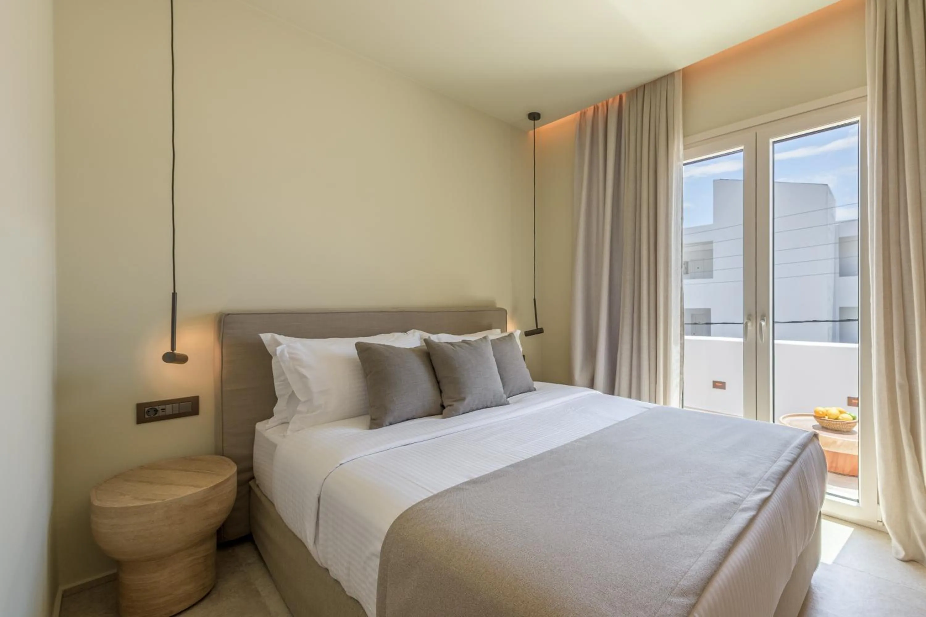Bed in Hotel Eleni