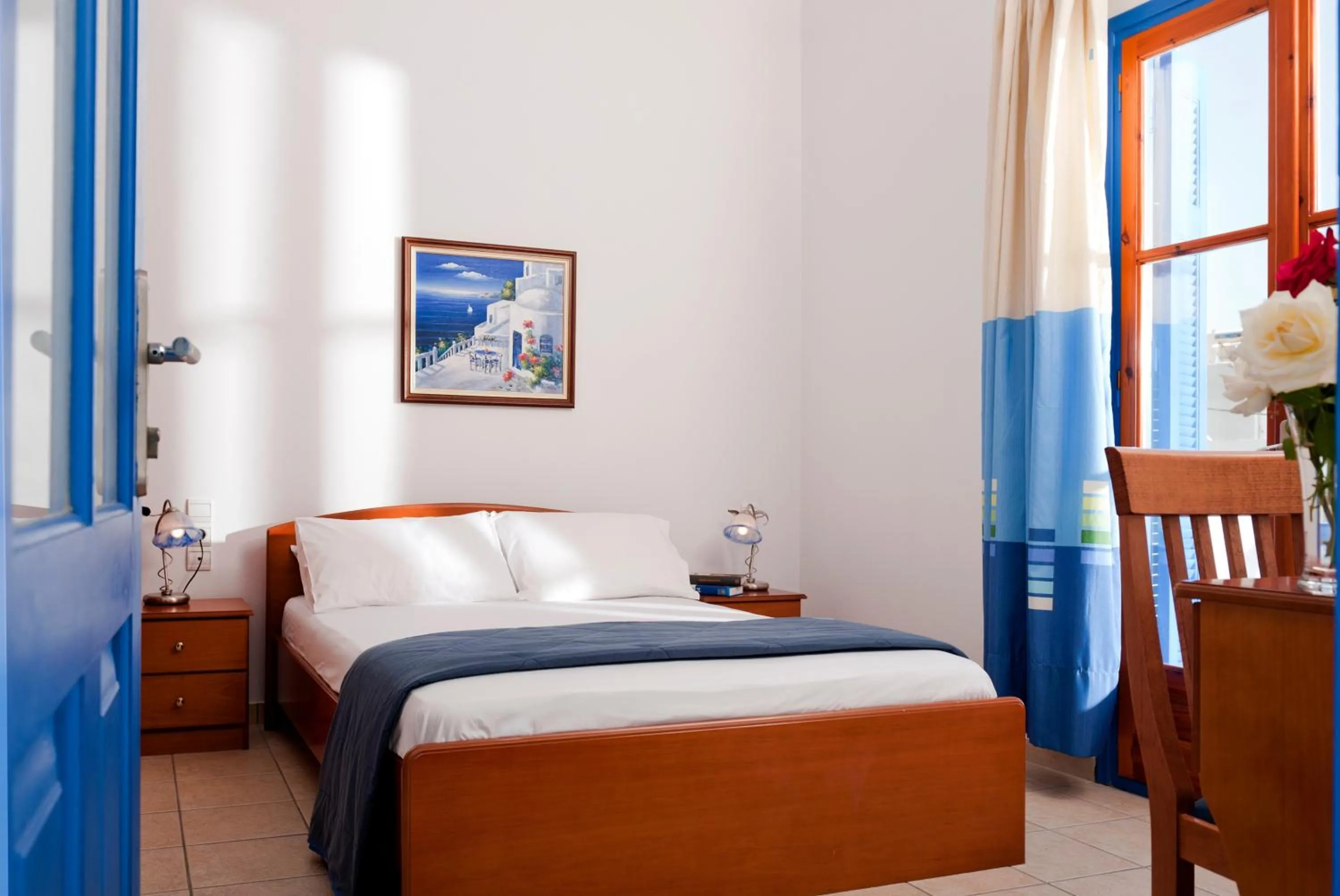 Bed in Hotel Eleni
