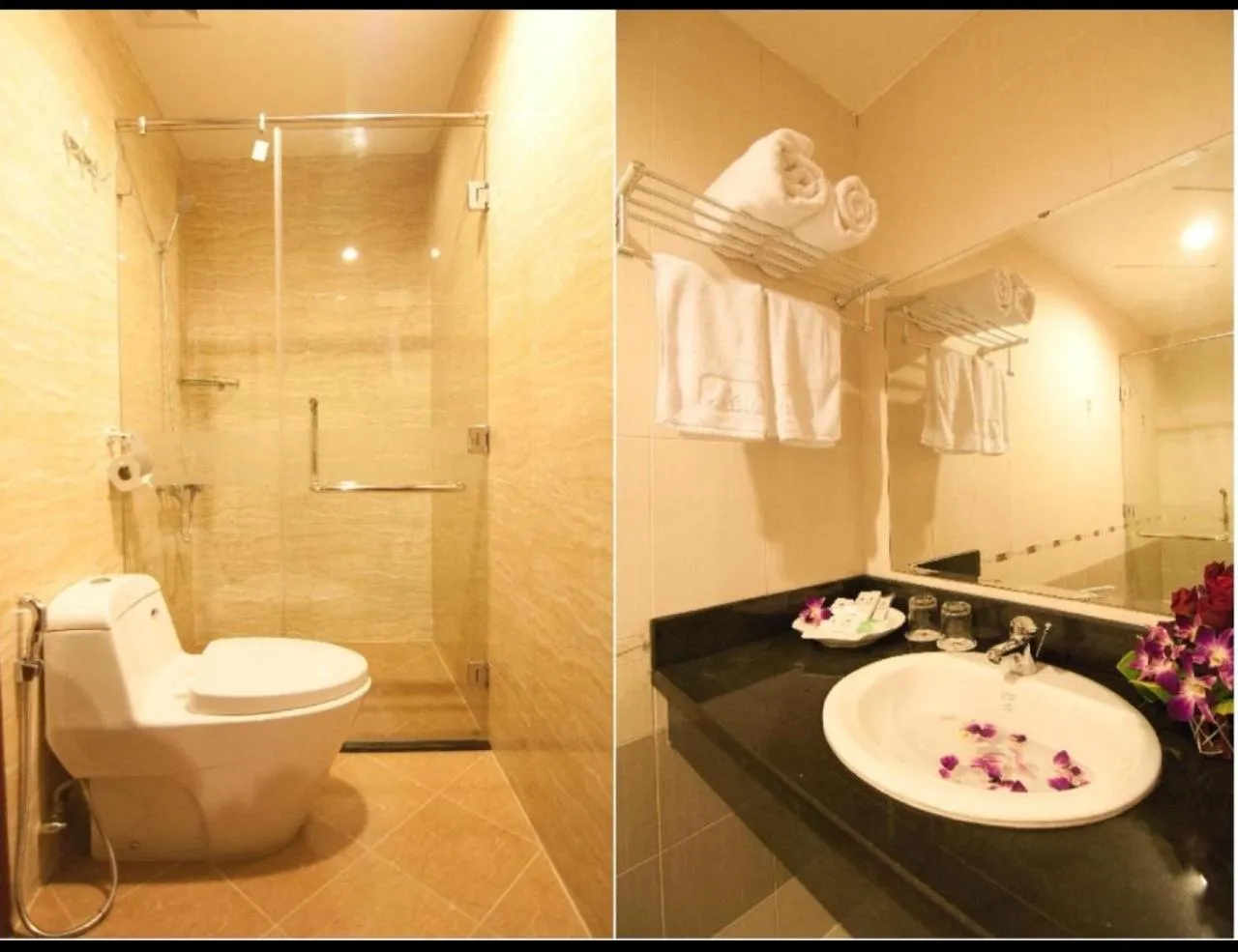 Bathroom in Valentine Luxury hotel - 31 Bui Vien Street