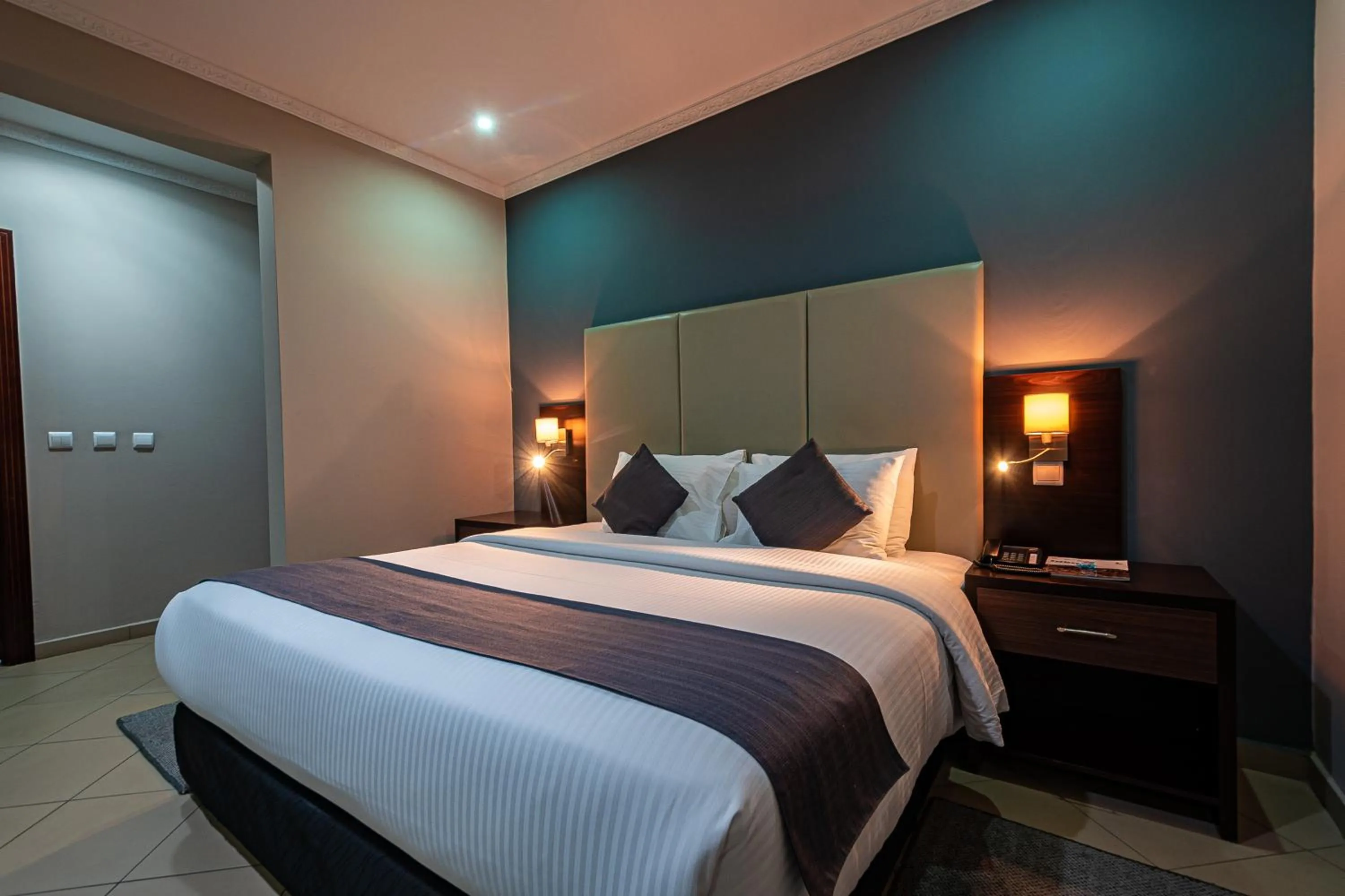 Bed in Hotel Milenio