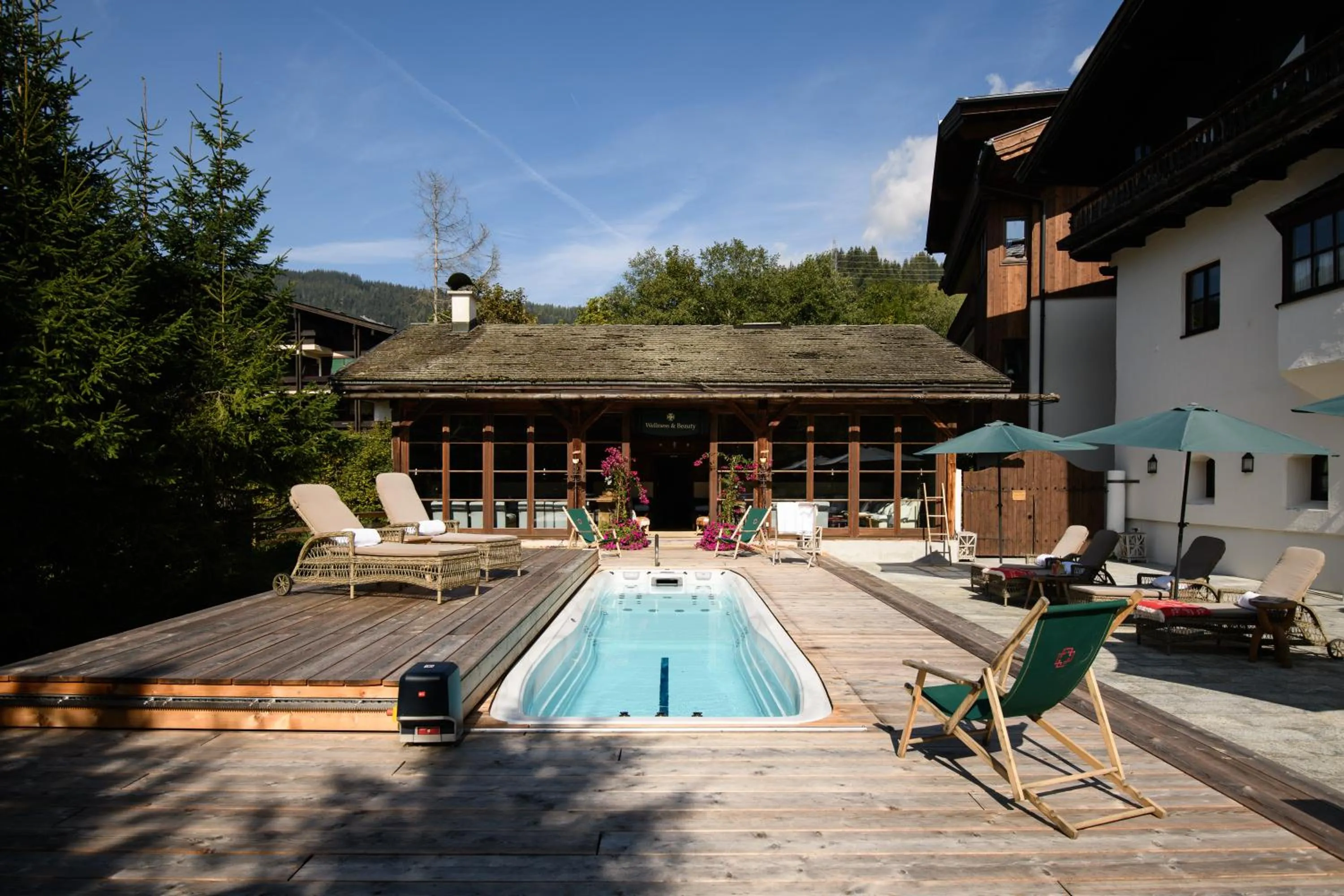Swimming pool in House of Hütter - Wachtelhof & SPA