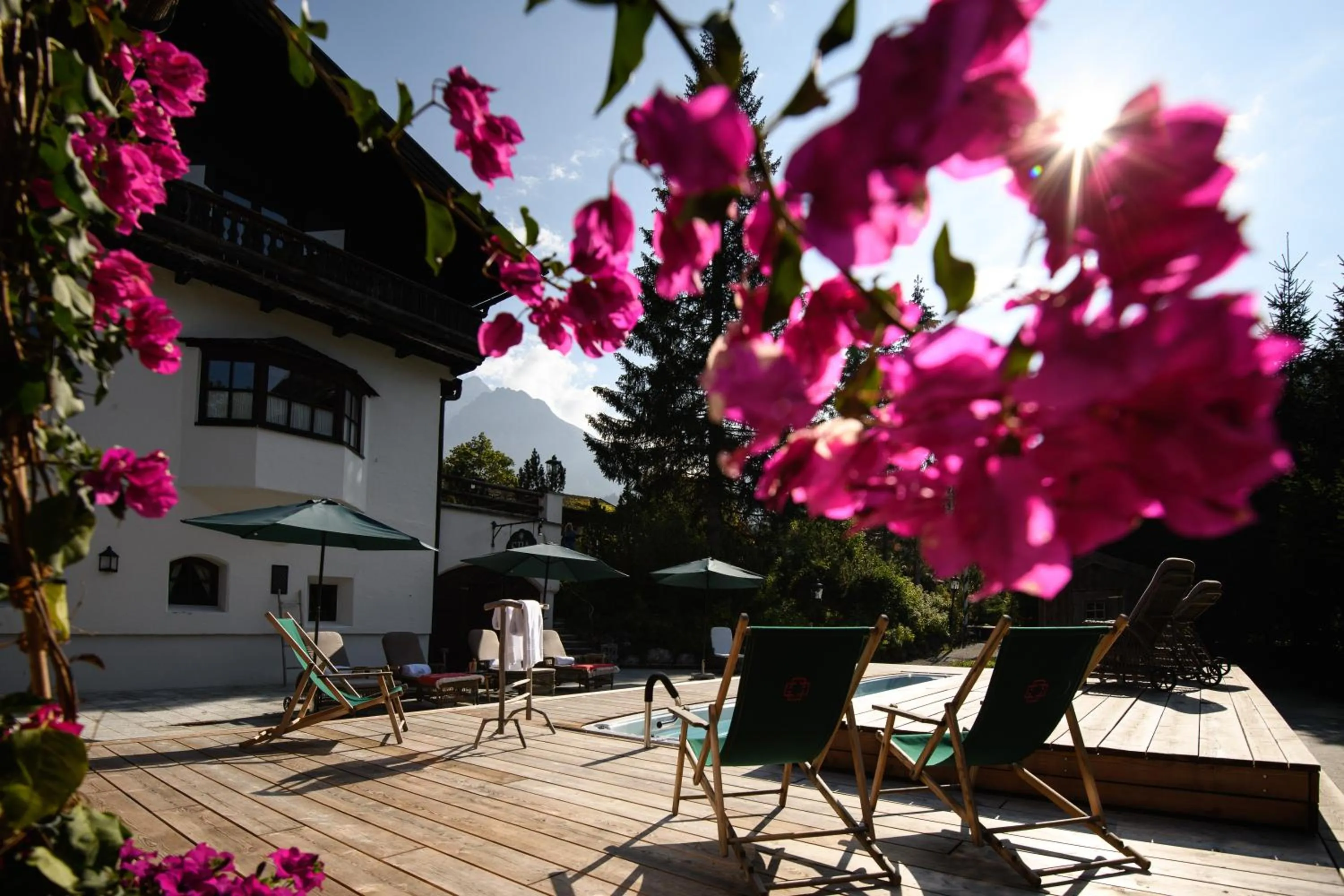 Garden view in House of Hütter - Wachtelhof & SPA