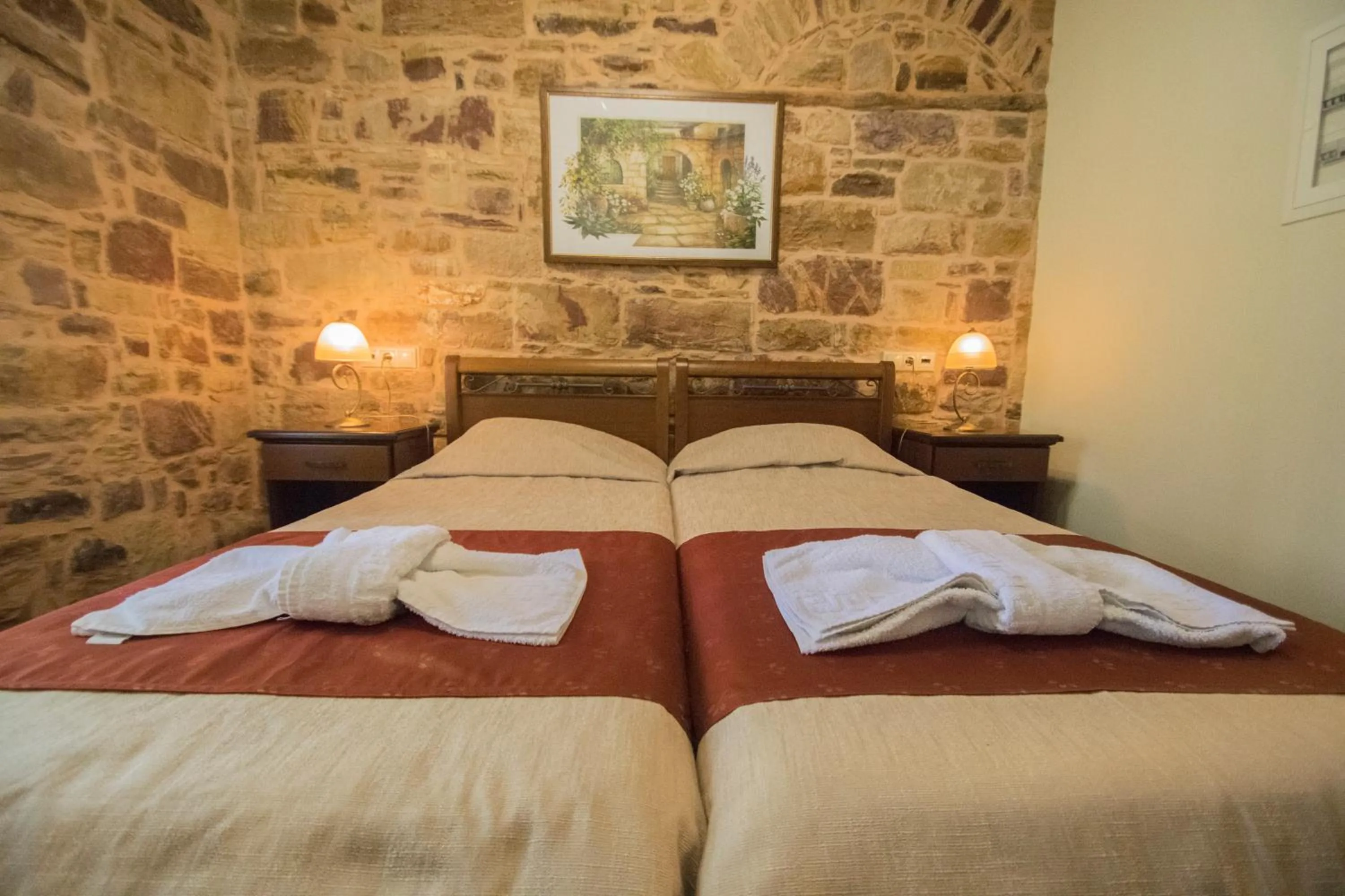 Bedroom, Bed in Archontiko Riziko