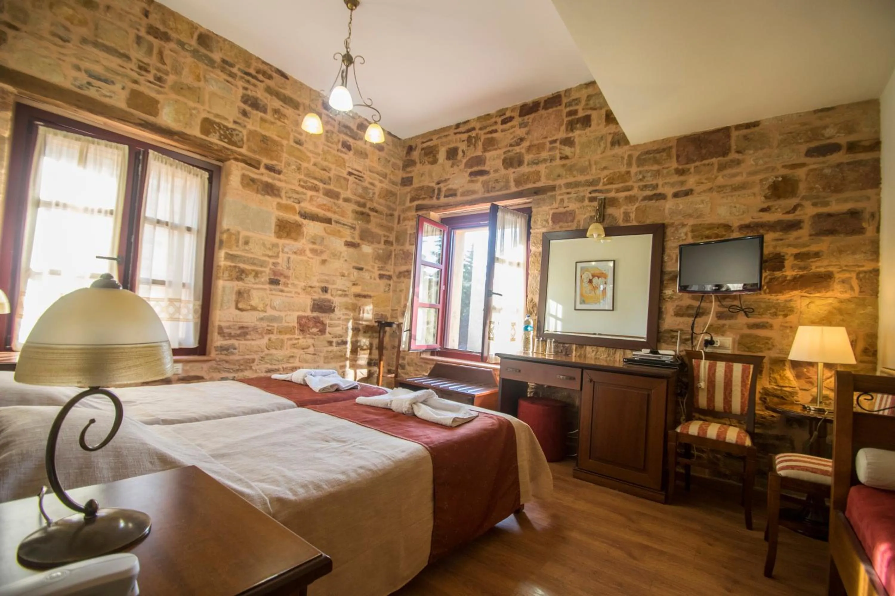 Bedroom, Bed in Archontiko Riziko