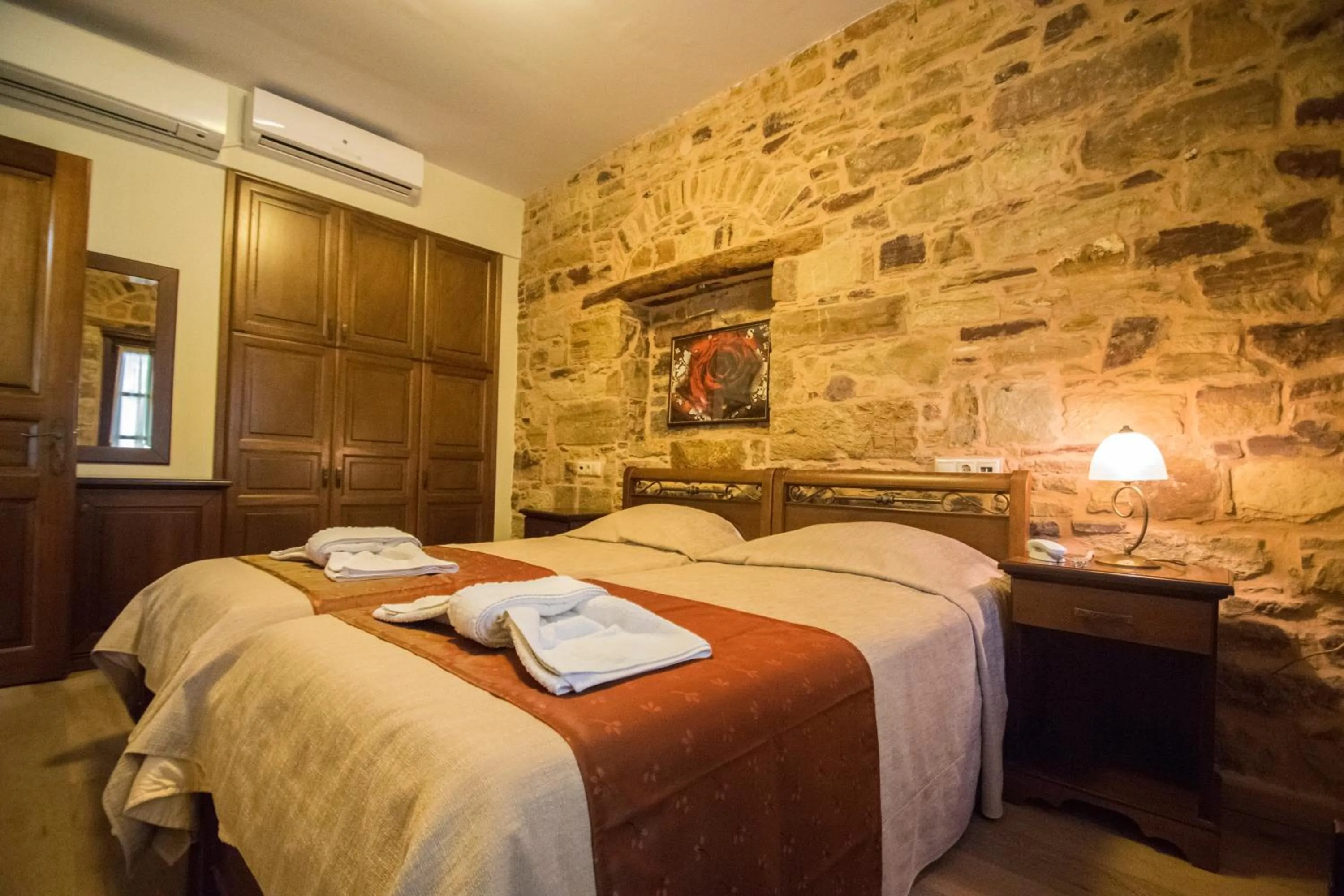 Bedroom, Bed in Archontiko Riziko