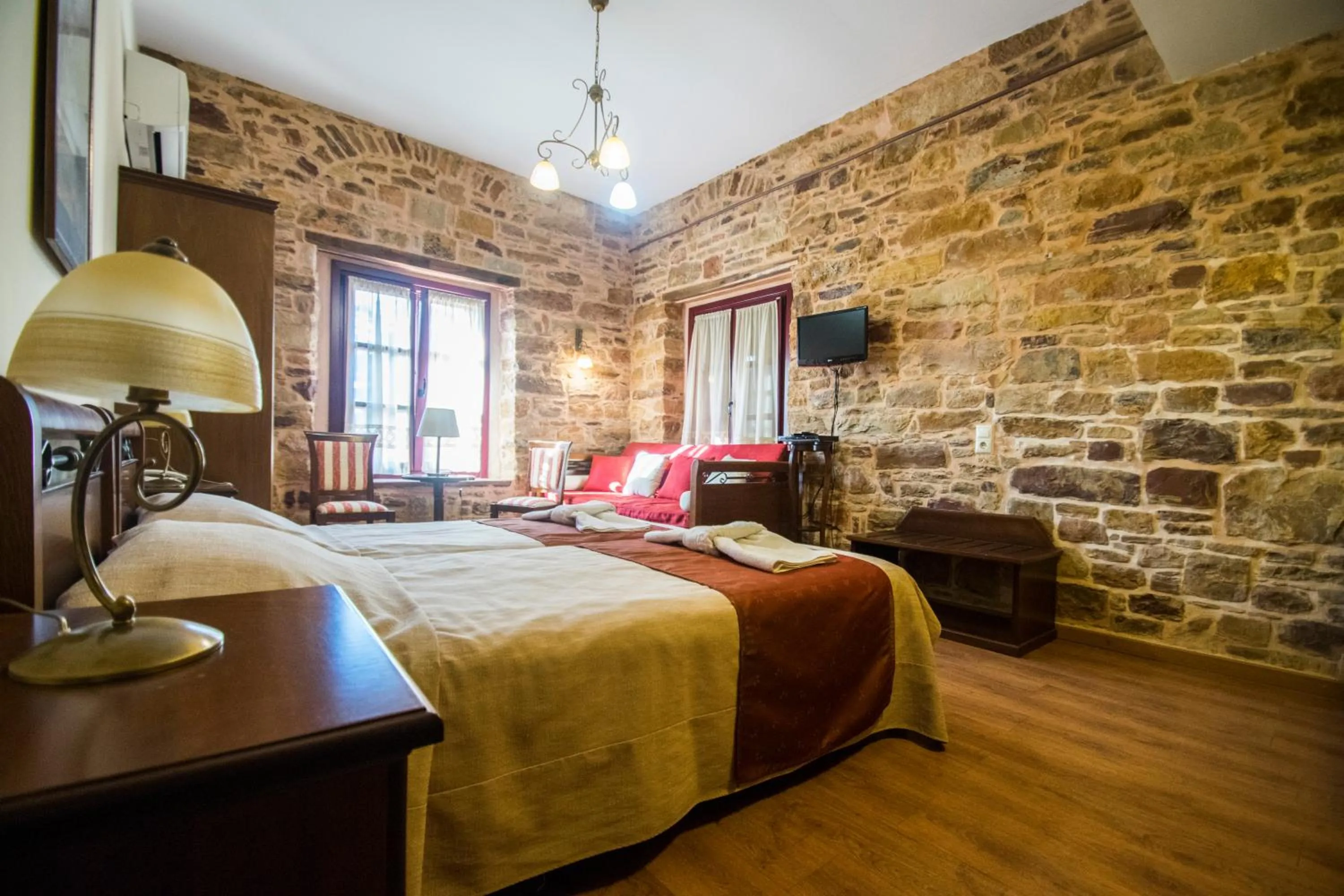 Bedroom, Bed in Archontiko Riziko