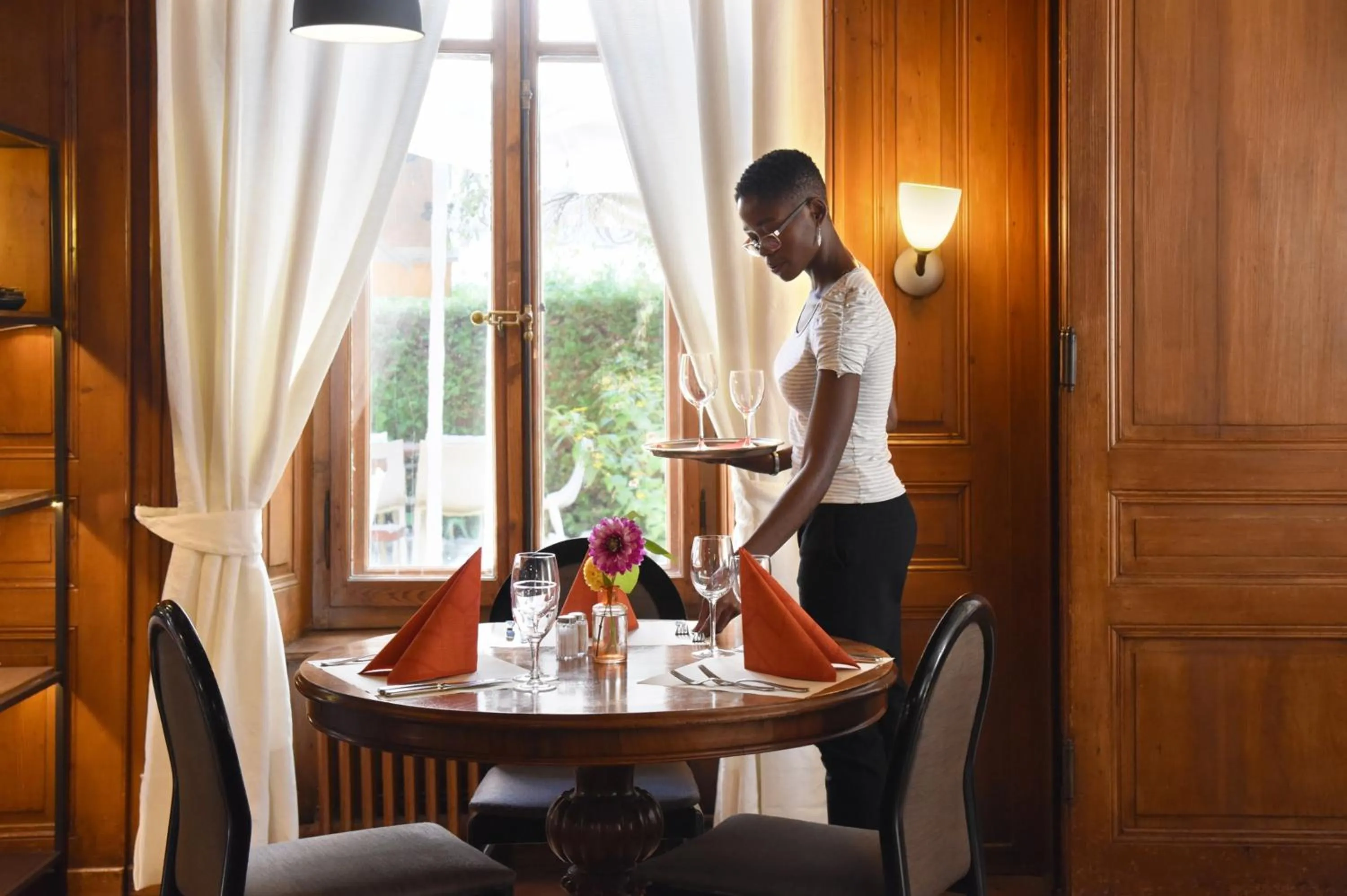 Dining area in Hôtel de l'Aigle