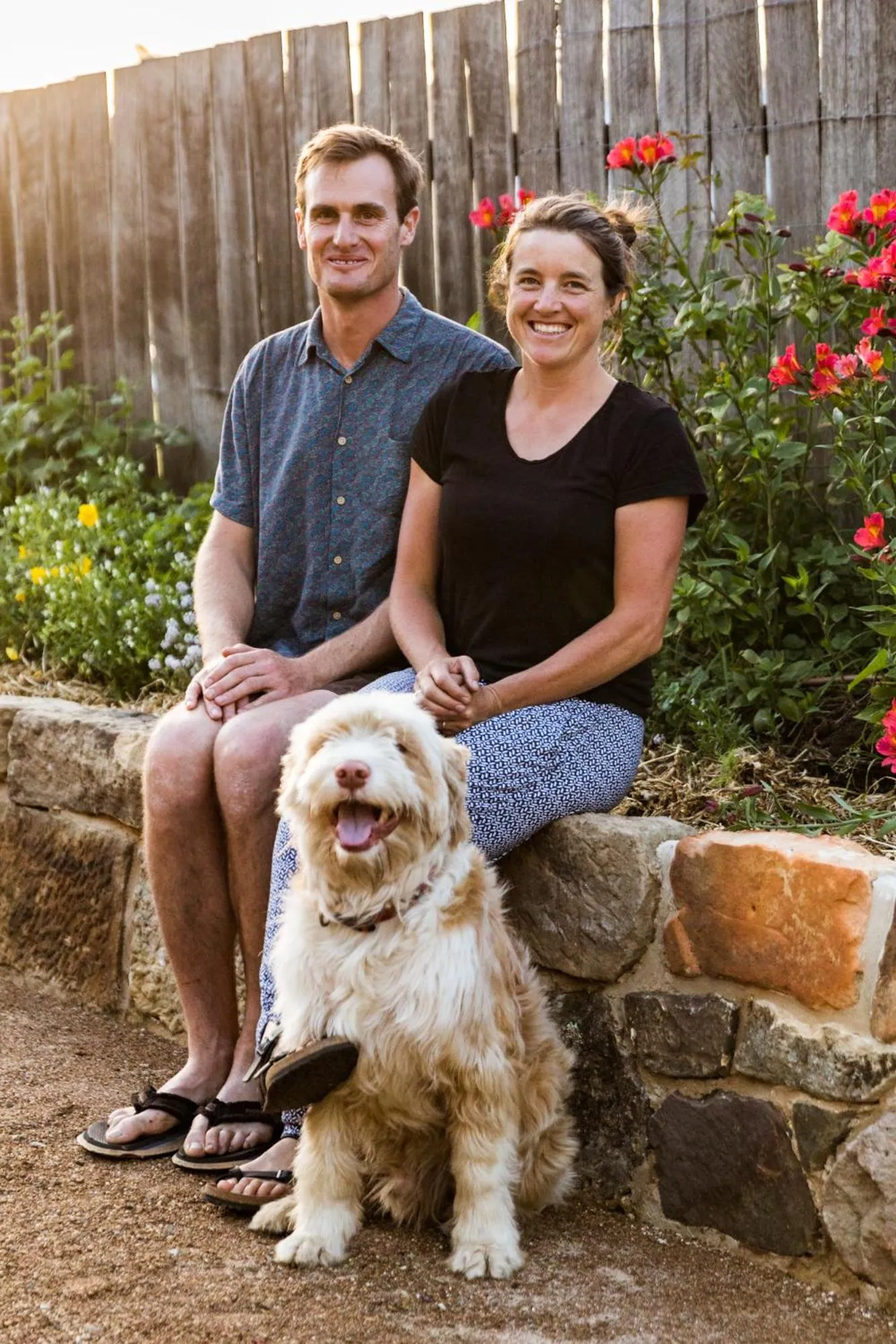 People in Daisy Bank Cottages