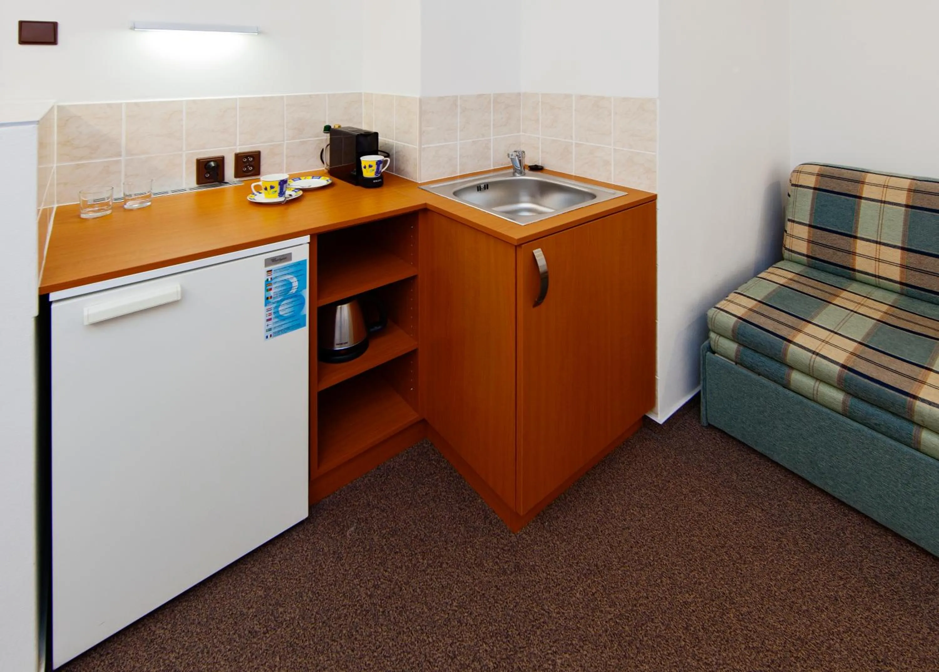 Kitchen or kitchenette in Hotel Wolf
