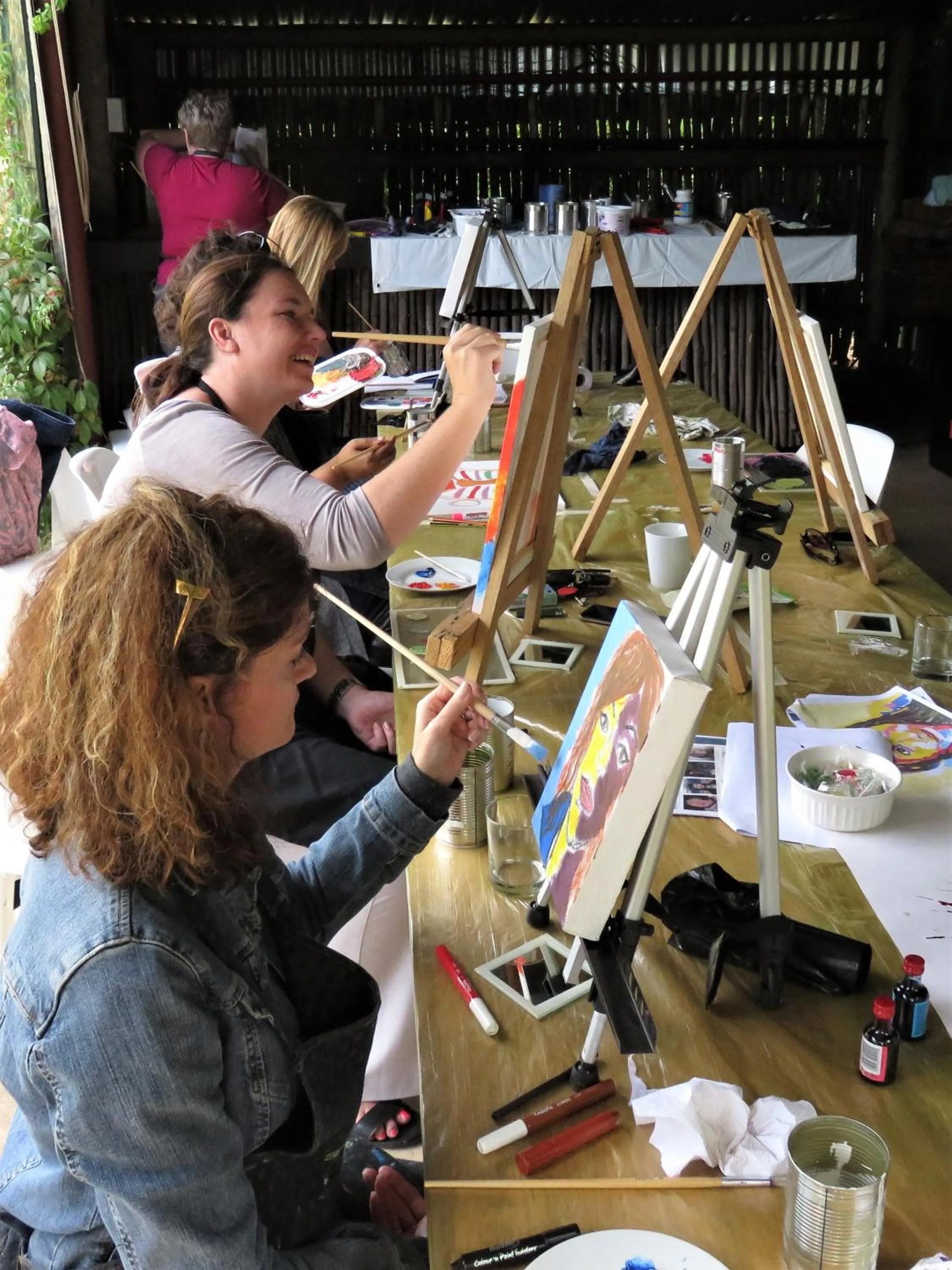 People in Stonecutters Lodge