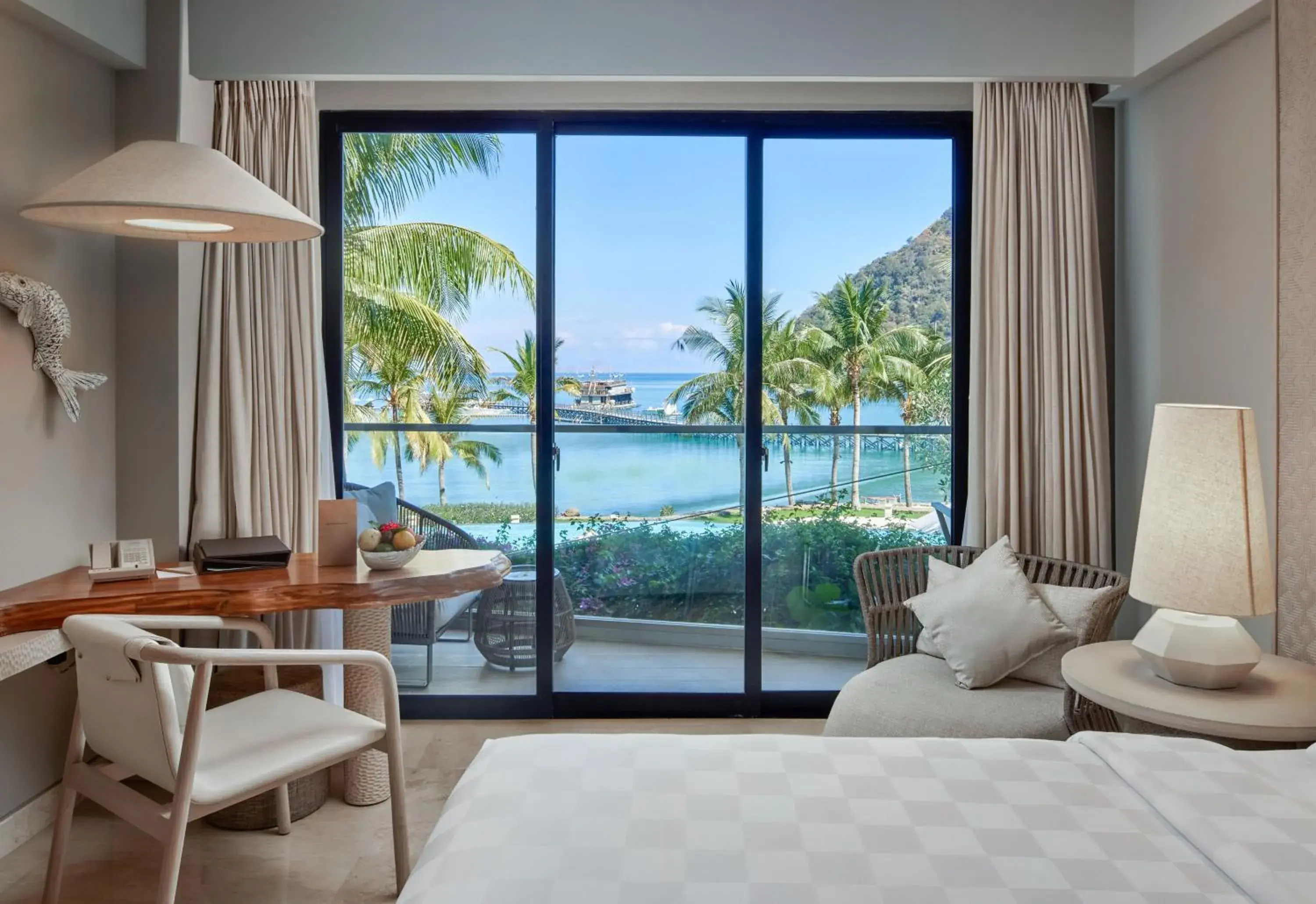 View (from property/room), Bed in AYANA Komodo Waecicu Beach View (from property/room), Bed in AYANA Komodo Waecicu Beach