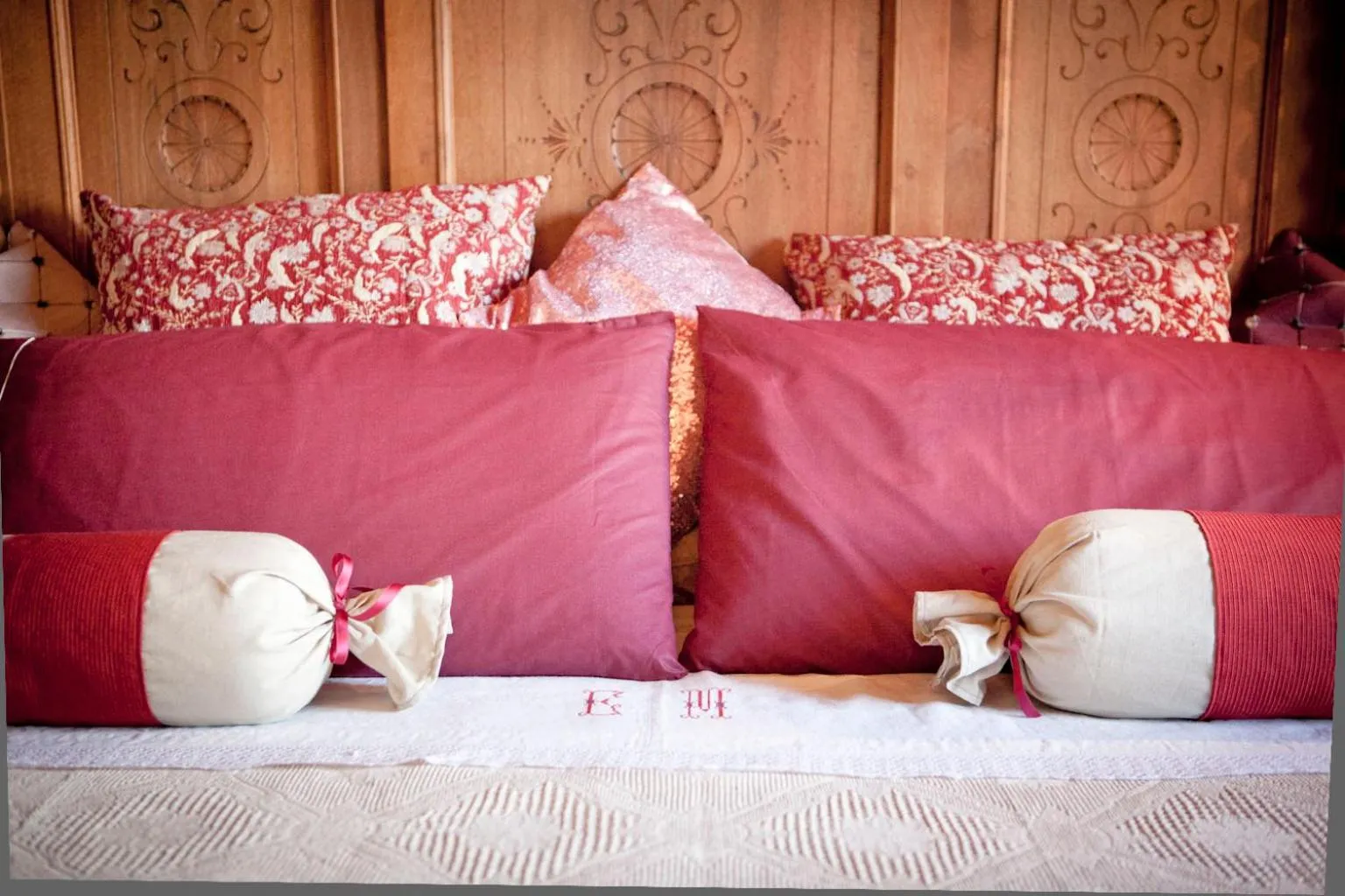 Decorative detail, Bed in Il Pievano B&B