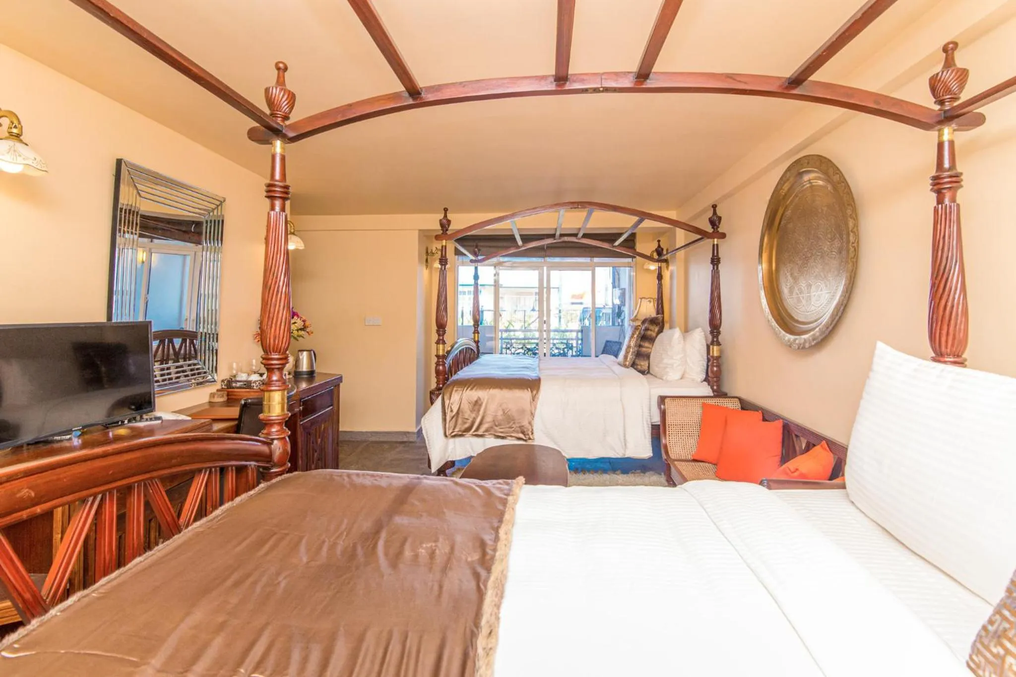 Bed in The Forest and Lake by Schofieldshire