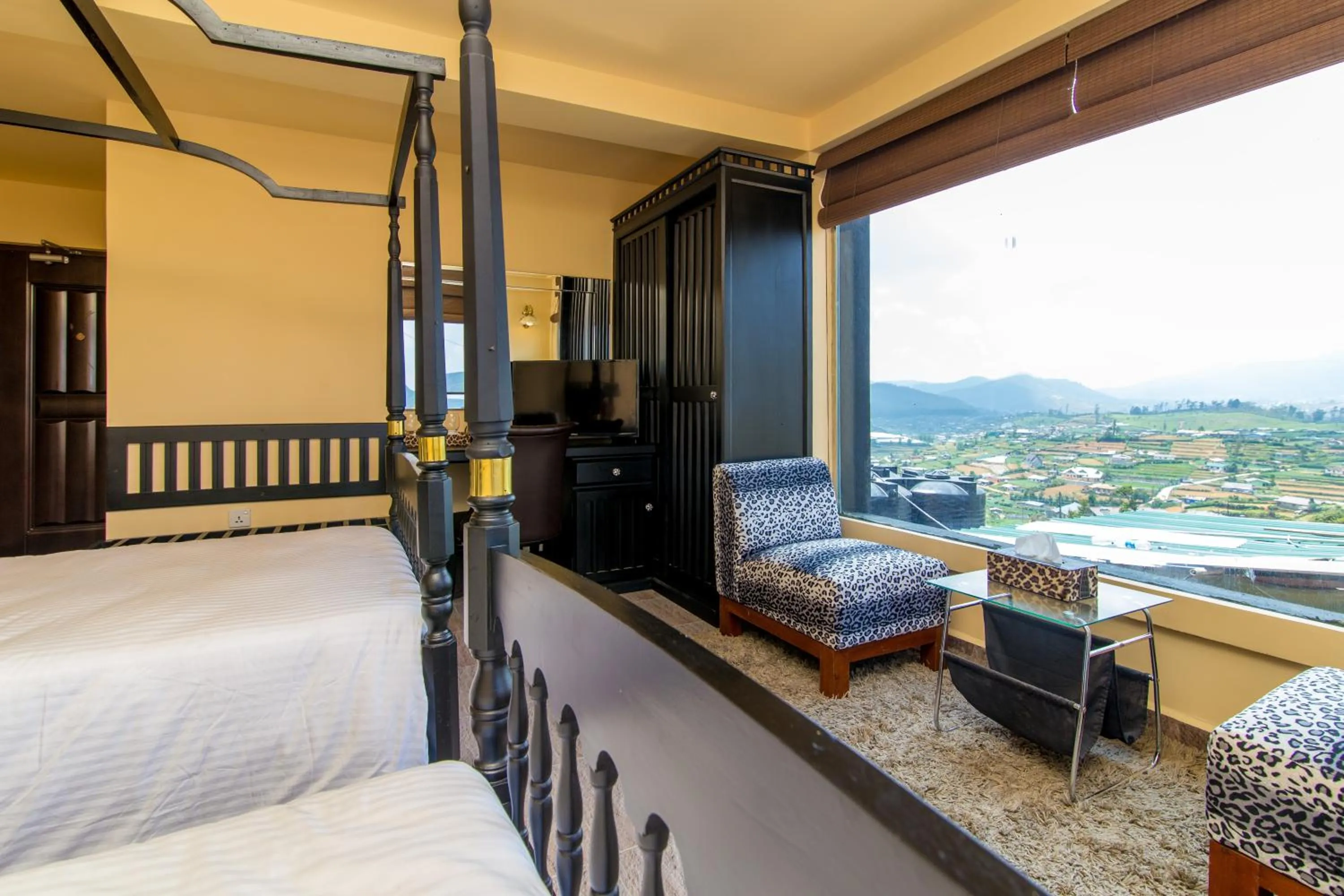 Bed in The Forest and Lake by Schofieldshire