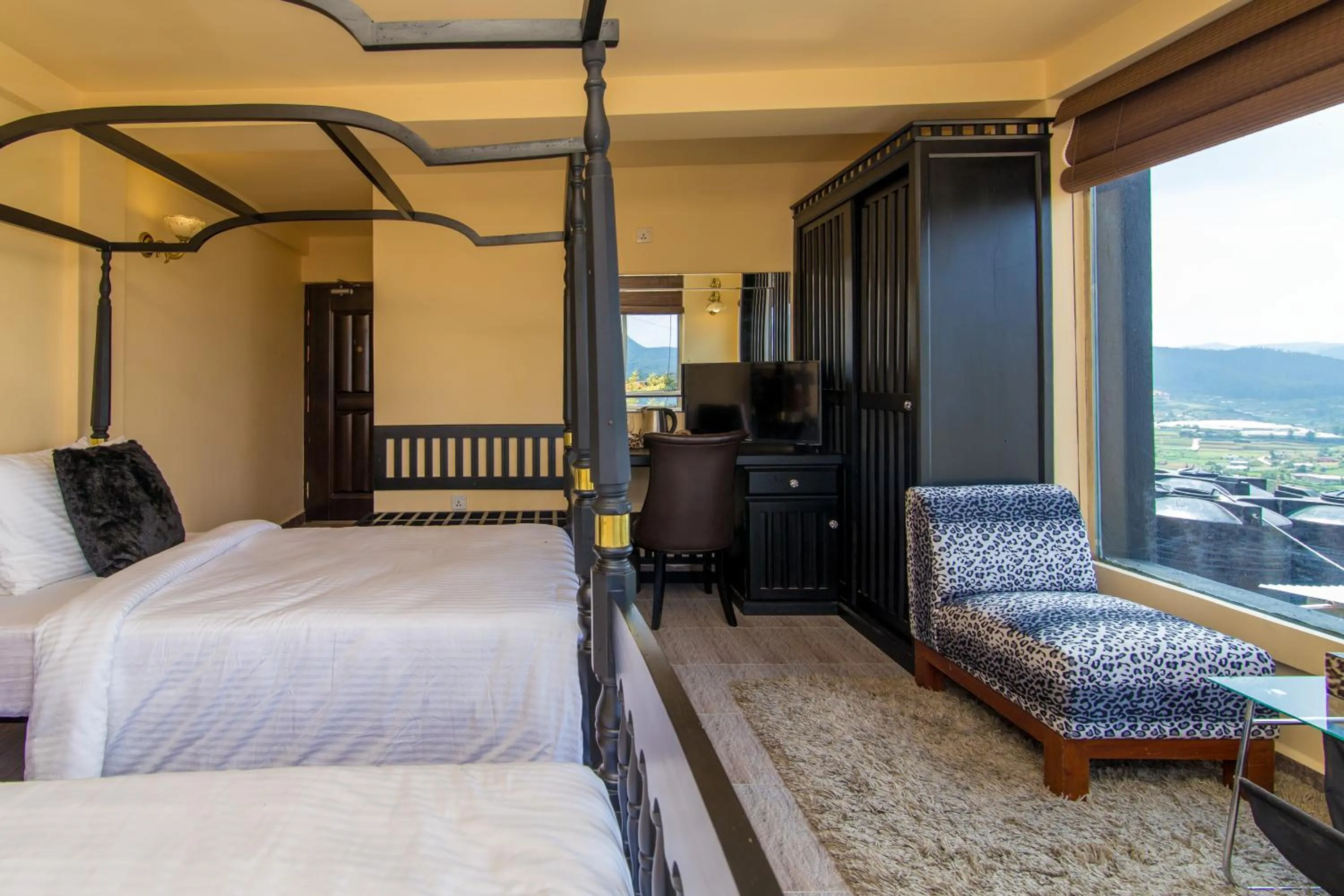 Bed in The Forest and Lake by Schofieldshire