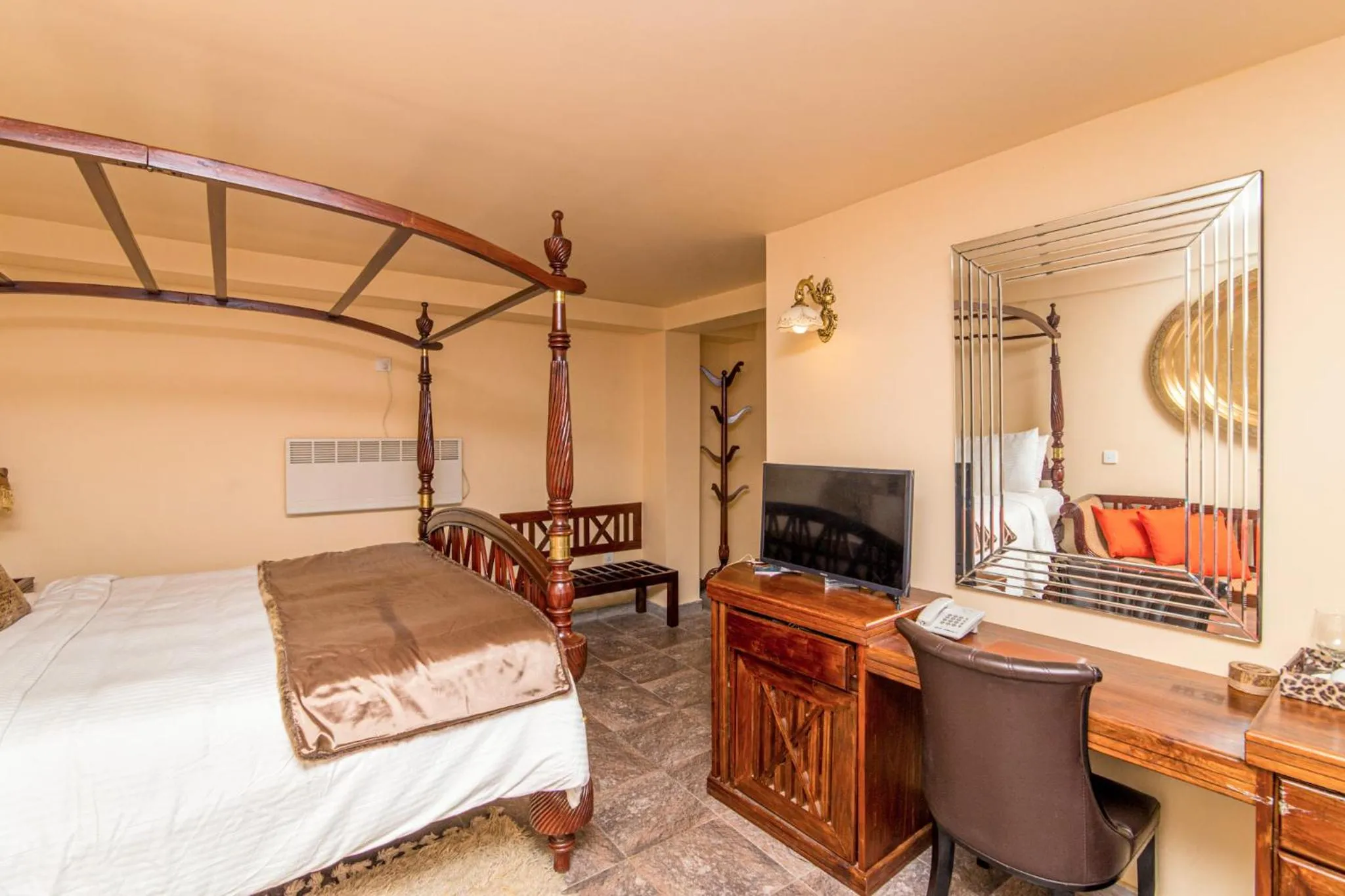 Bed in The Forest and Lake by Schofieldshire