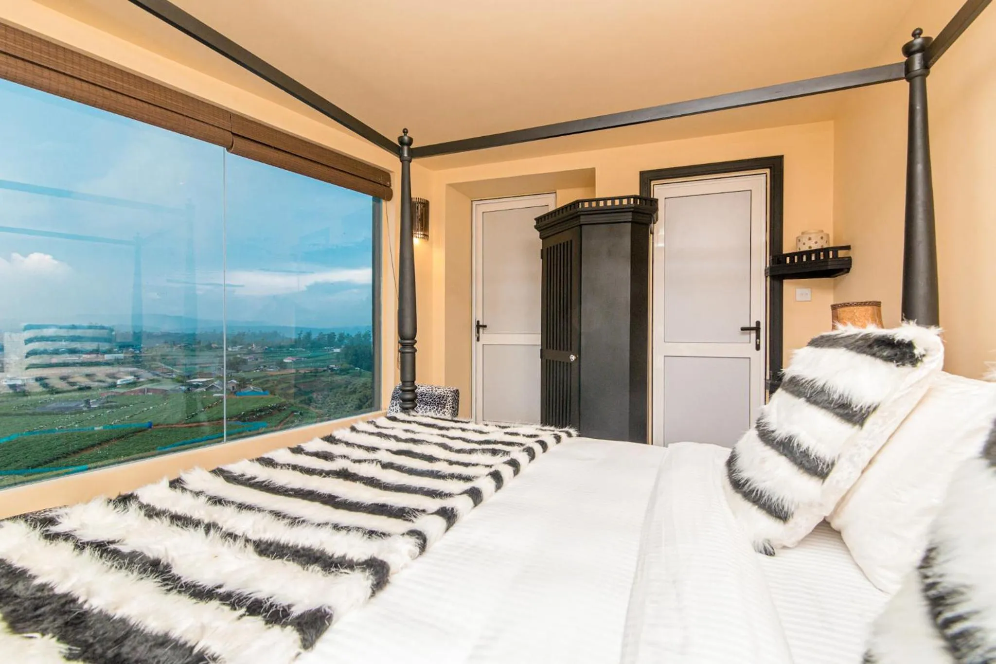 Bed in The Forest and Lake by Schofieldshire