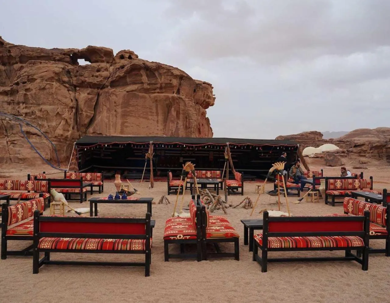 Patio in Mazayen Rum Camp