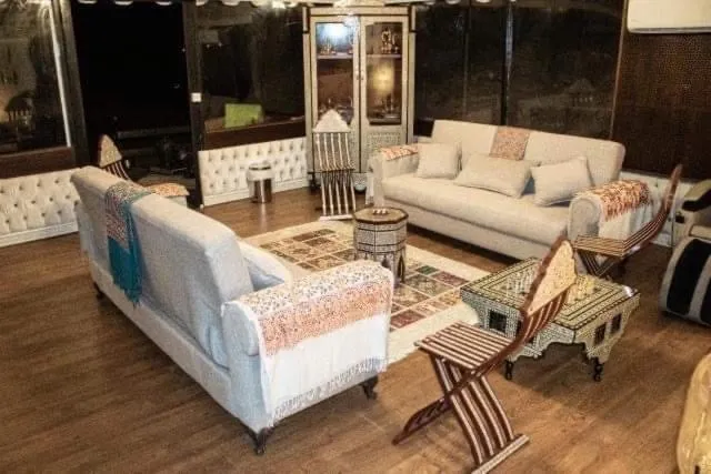 Living room in Mazayen Rum Camp