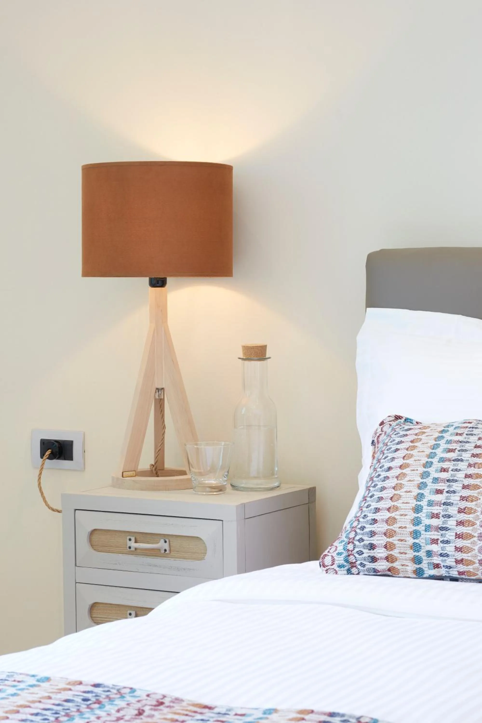 Time of day, Bed in Almyriki Beach Villa