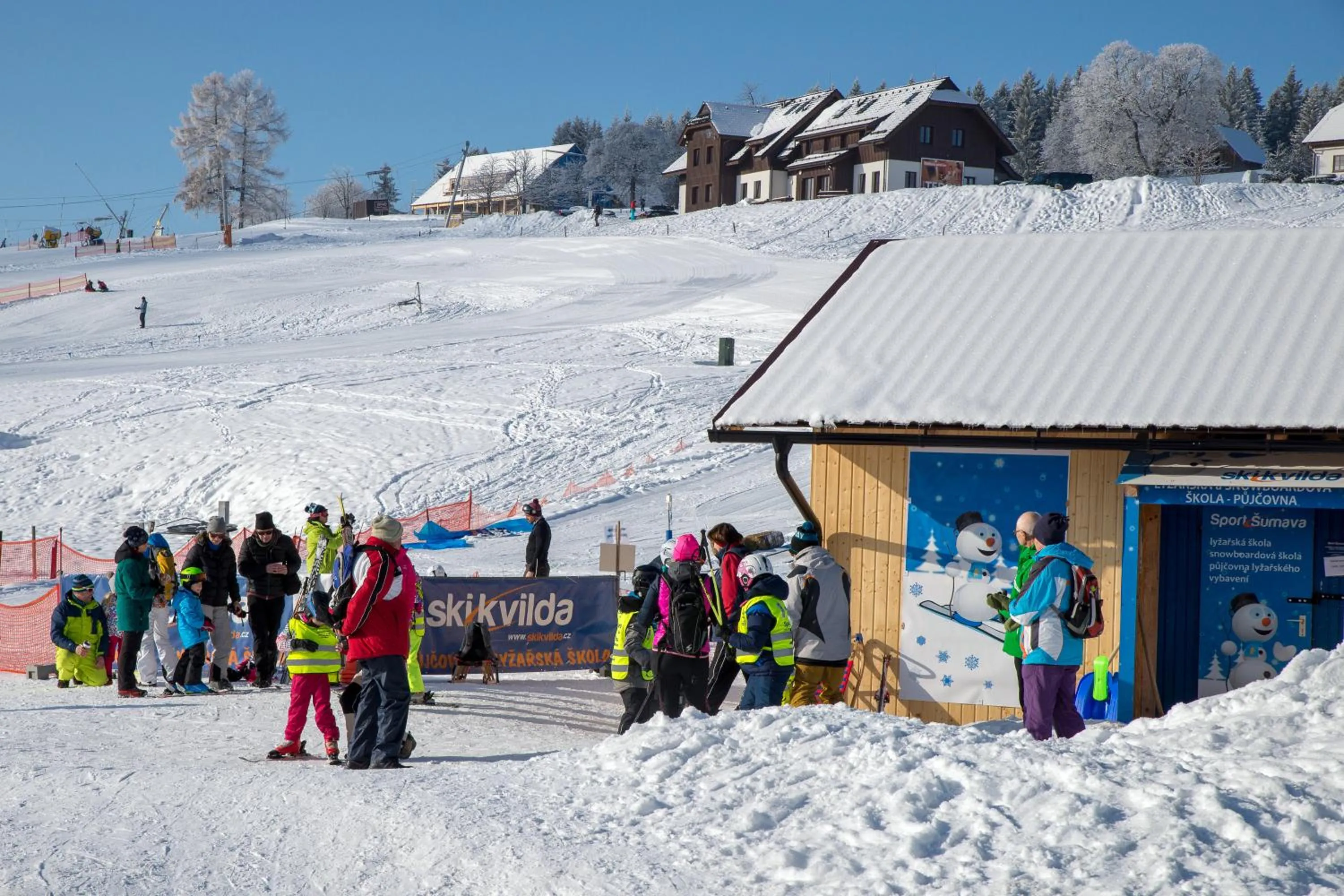 Skiing in Šumava Inn