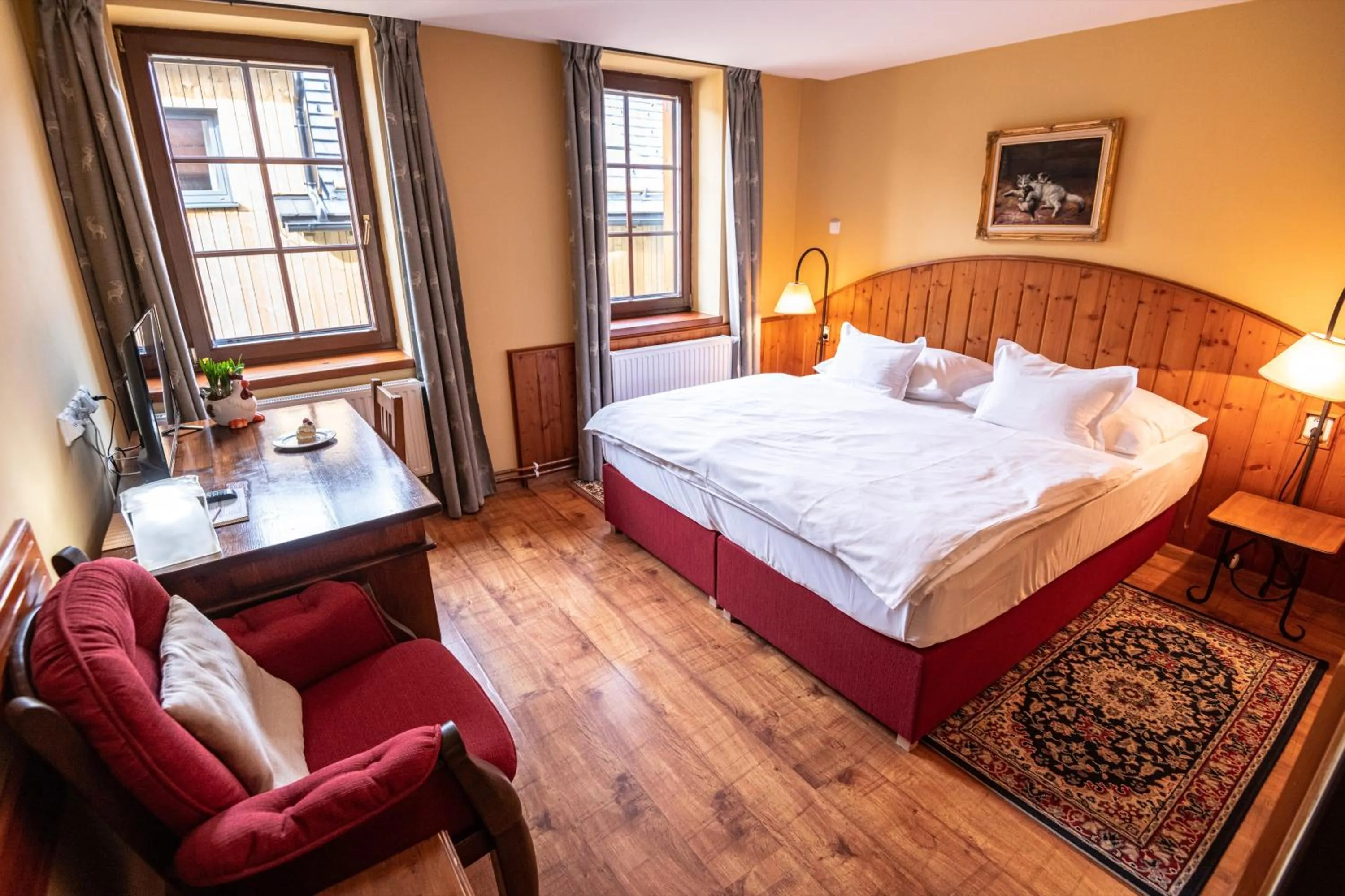 Bedroom, Bed in Šumava Inn