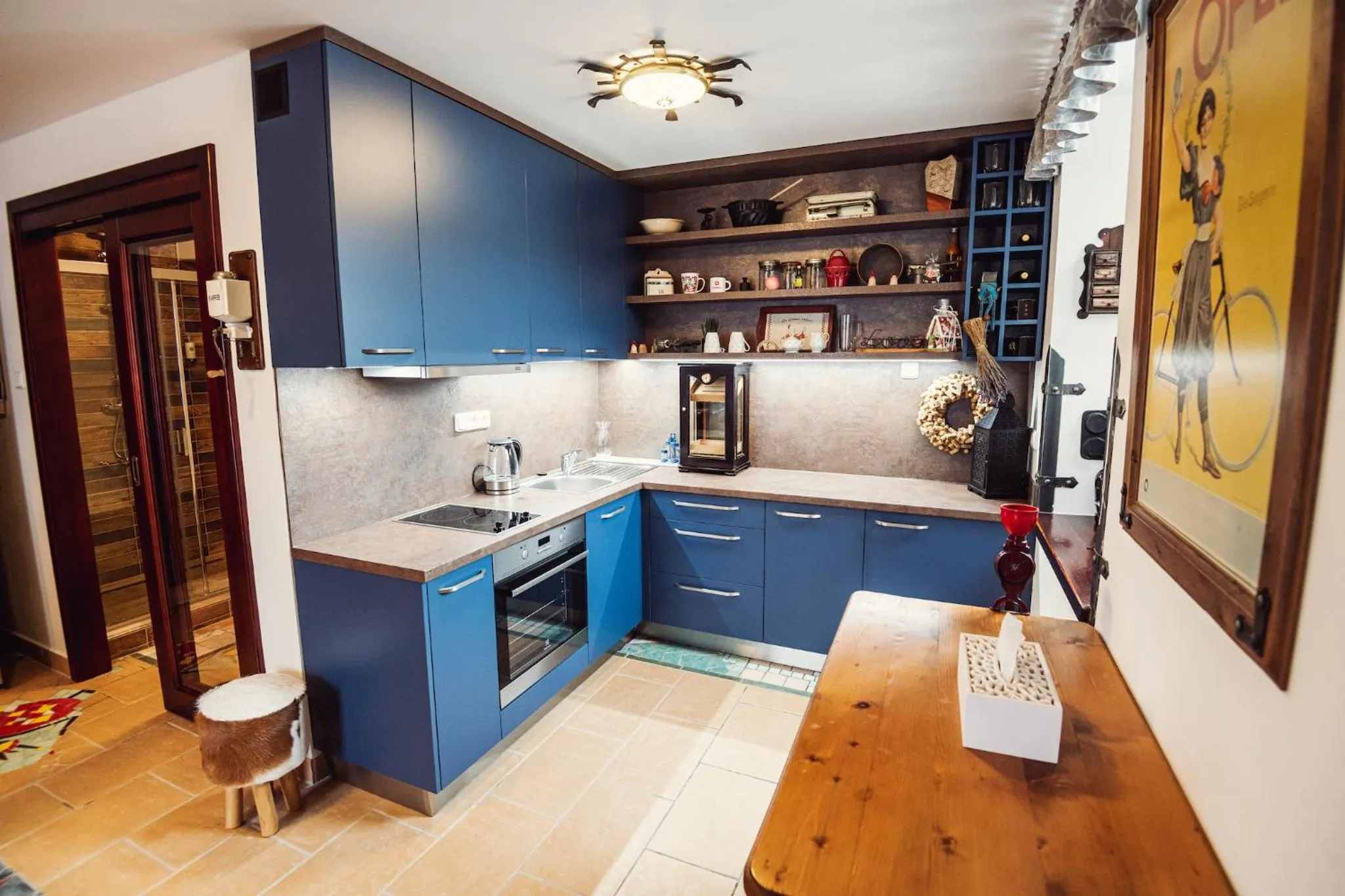 Kitchen or kitchenette in Šumava Inn